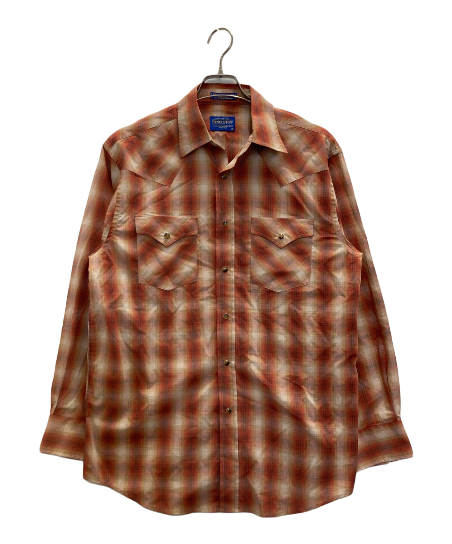 中古・古着通販】PENDLETON (ペンドルトン) FRONTIER SHIRTS オレンジ