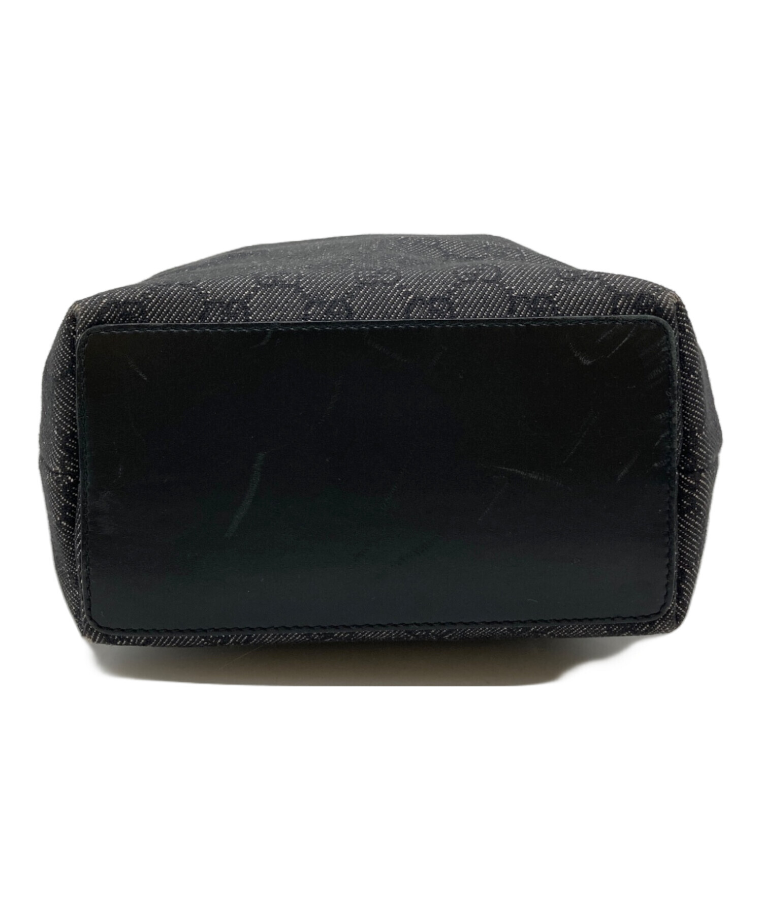 中古・古着通販】GUCCI (グッチ) GGキャンバストートバッグ ブラック