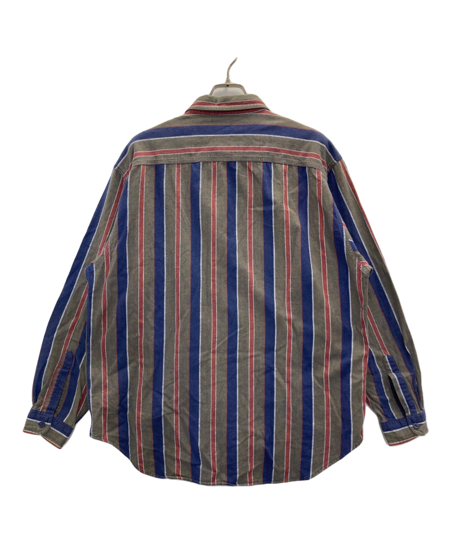 中古・古着通販】LEVI'S (リーバイス) 90'sストライプシャツ グレー
