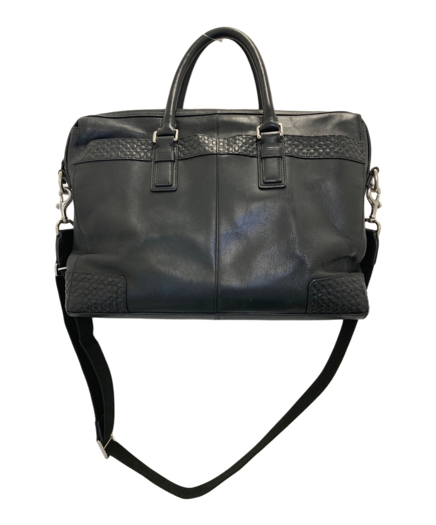 花さん専用【美品】COACH ブラック レザービジネスバッグ 中古・古着通販】COACH (コーチ) ビジネスバッグ ブラック｜ブランド
