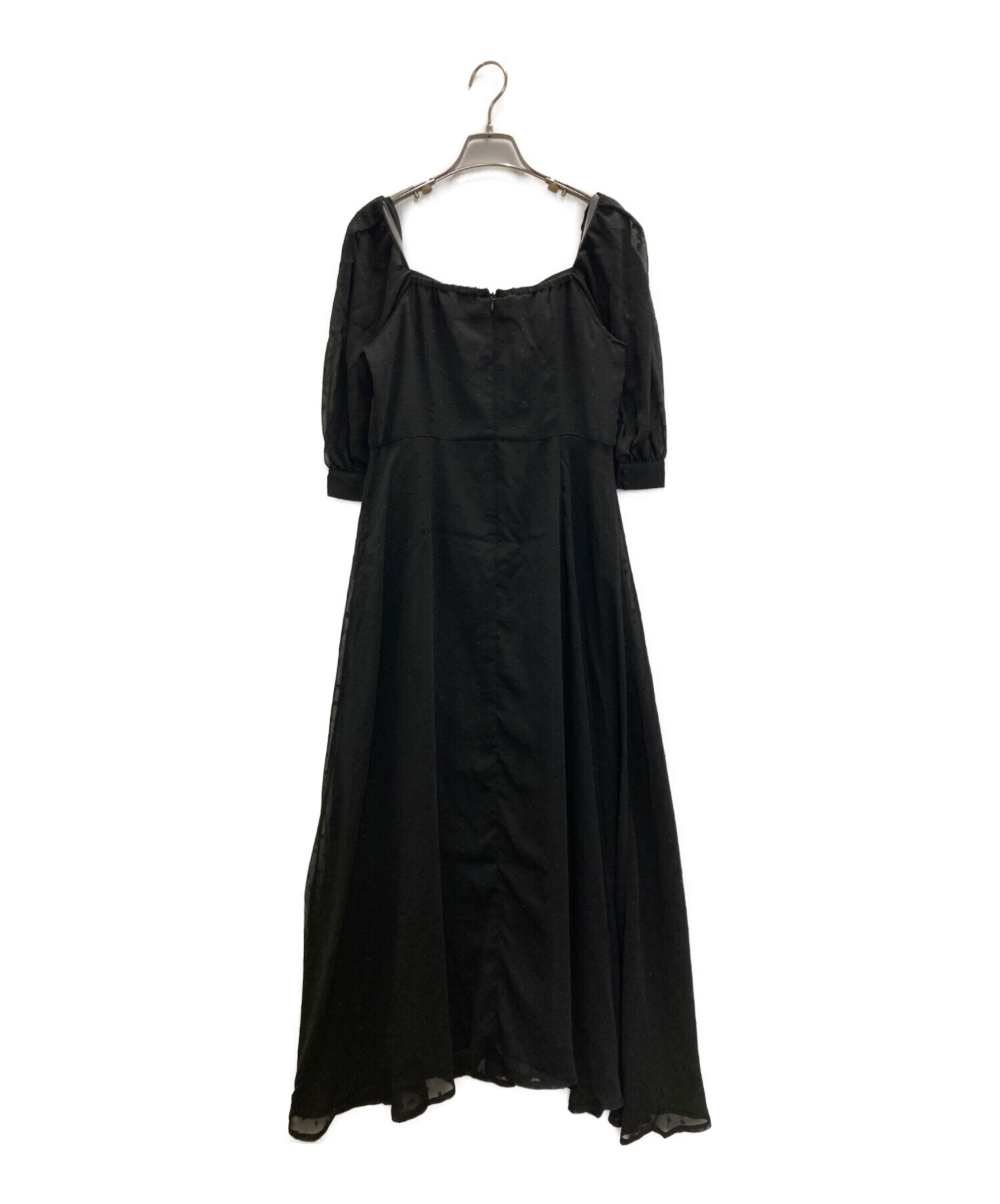 中古・古着通販】Acka (エーシーケーエー) sheer dot puff one-piece
