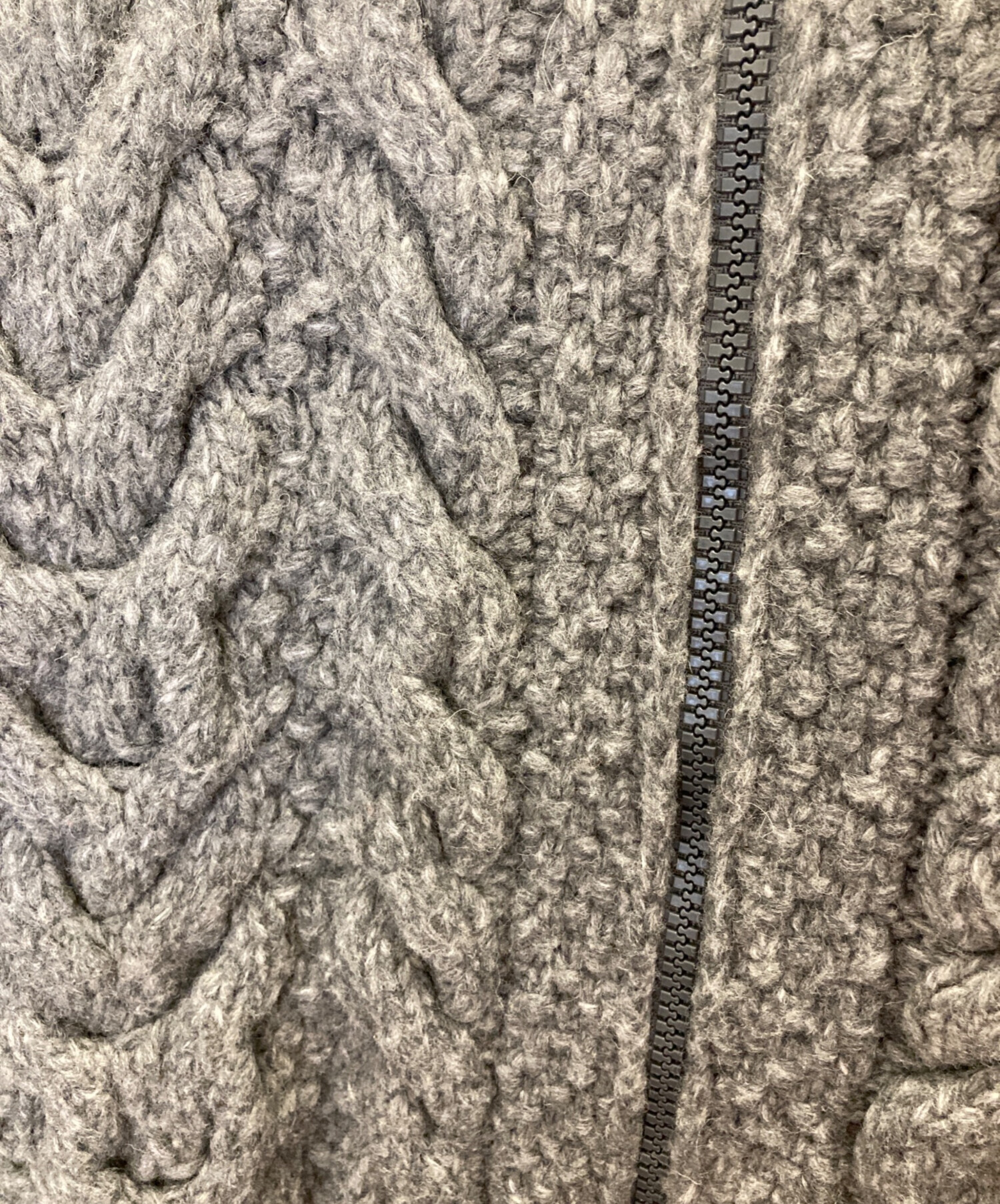 中古・古着通販】MONCLER (モンクレール) ドライバーズニット グレー 