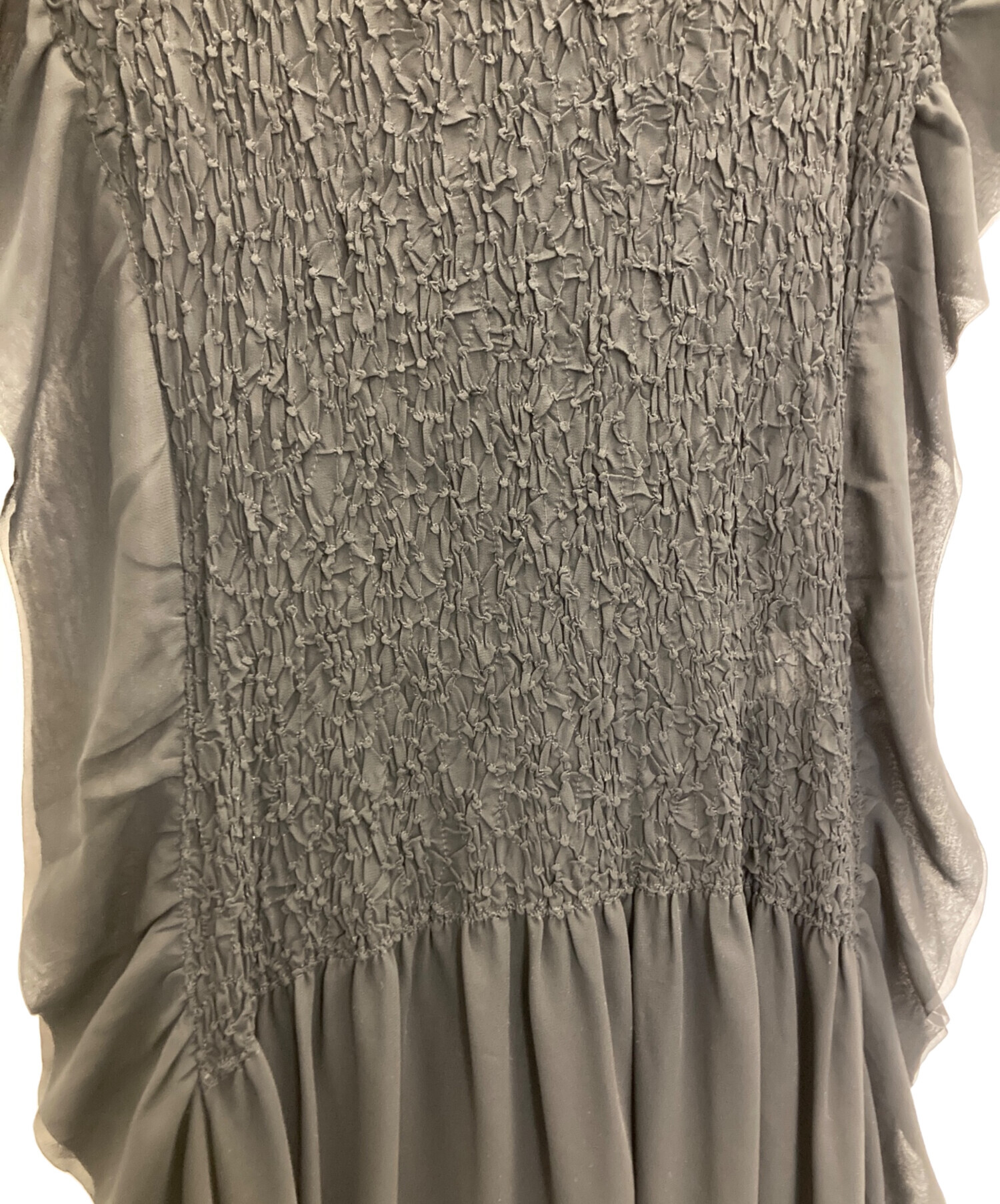 美品 ISSEY MIYAKE イッセイミヤケ FETE シアープリーツ シャツ ブラウス カットソー 2 ホワイト レディース 古着 中古 USED ISSEY MIYAKE - 美品 ISSEY MIYAKE イッセイミヤケ FETE シアー