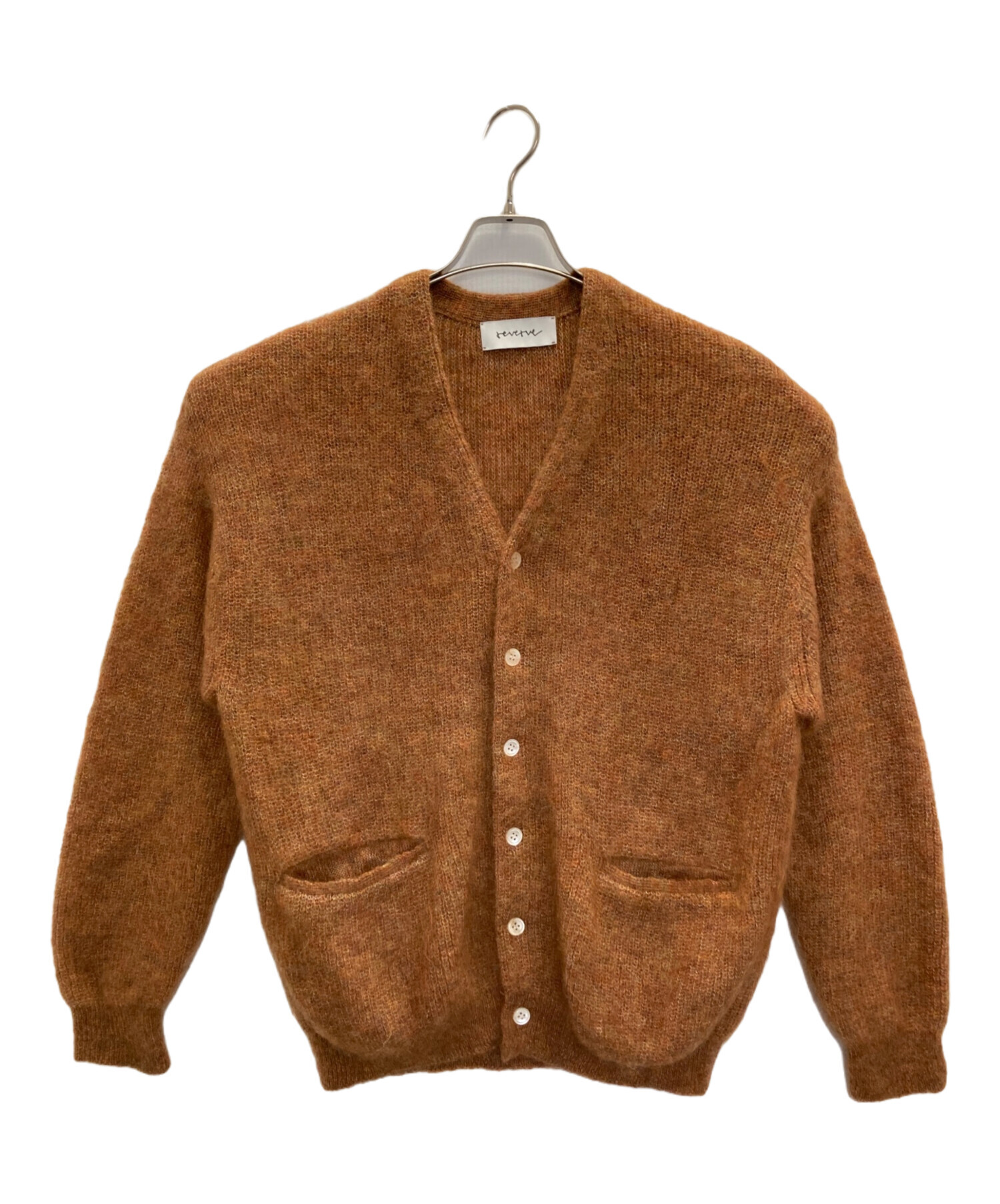 中古・古着通販】reverve (リバーブ) Mohair Vneck CD オレンジ サイズ 
