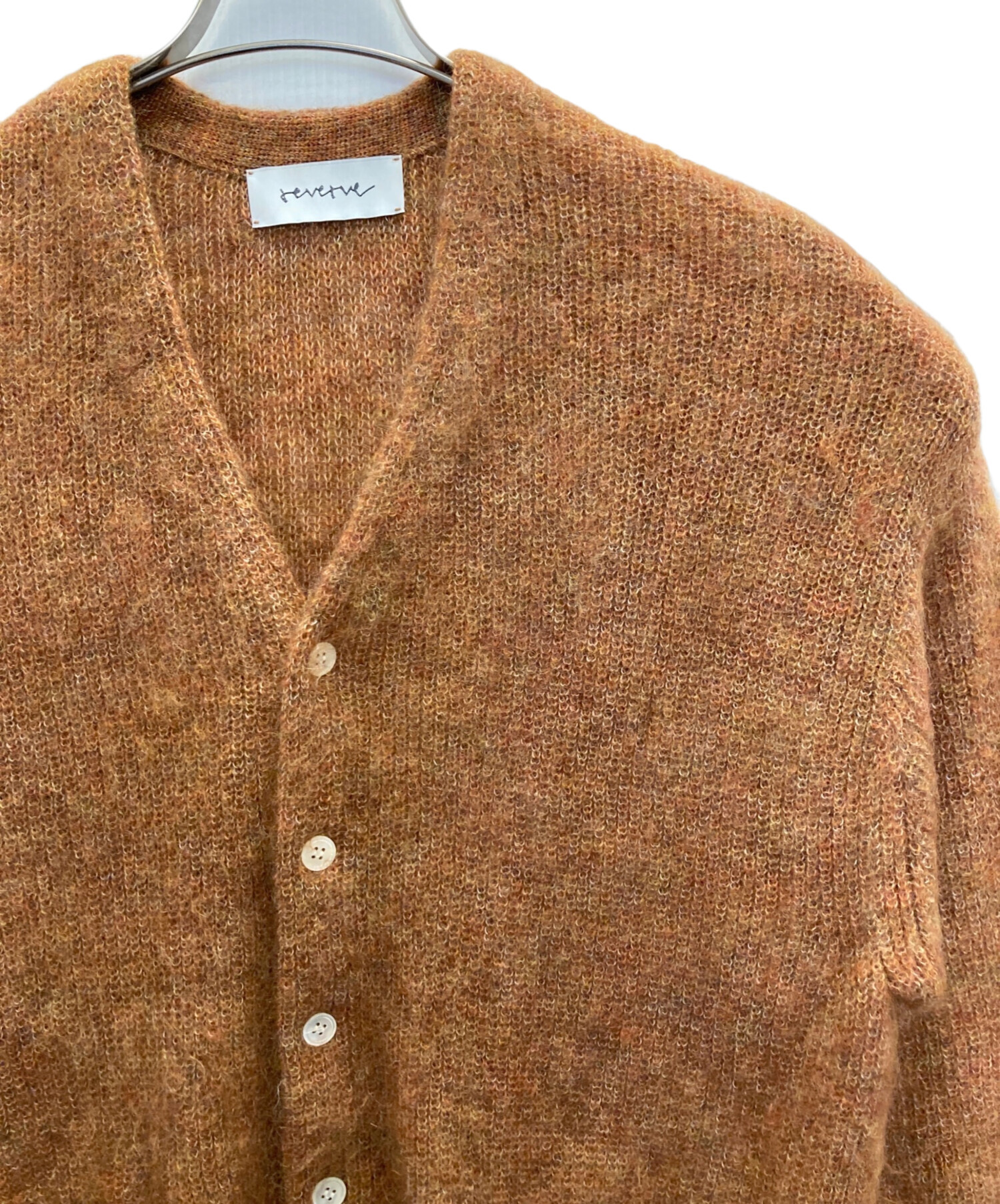 中古・古着通販】reverve (リバーブ) Mohair Vneck CD オレンジ サイズ 