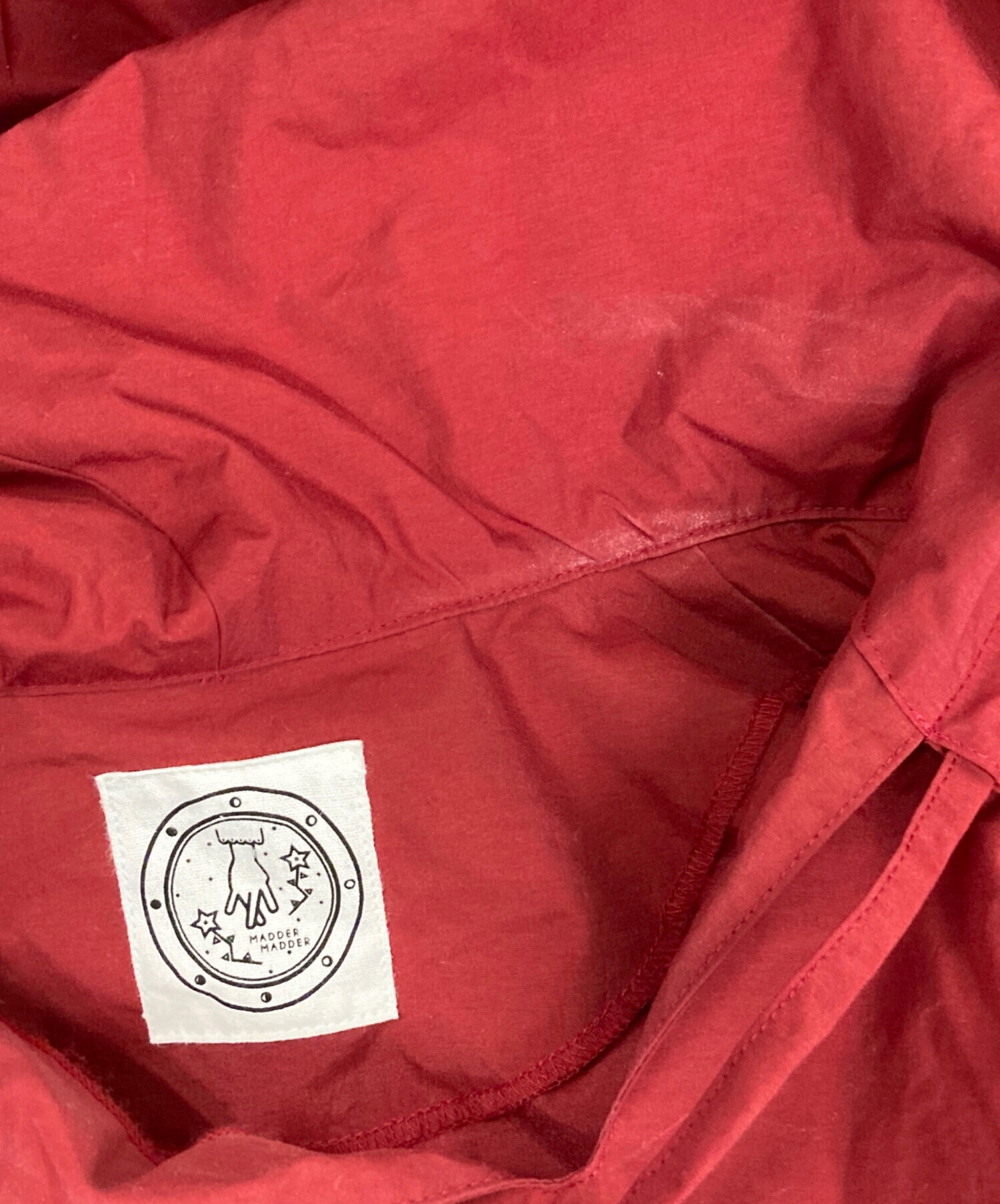 madder madder CANDY SLEEVE ANORAK 赤 期間限定 中古・古着通販