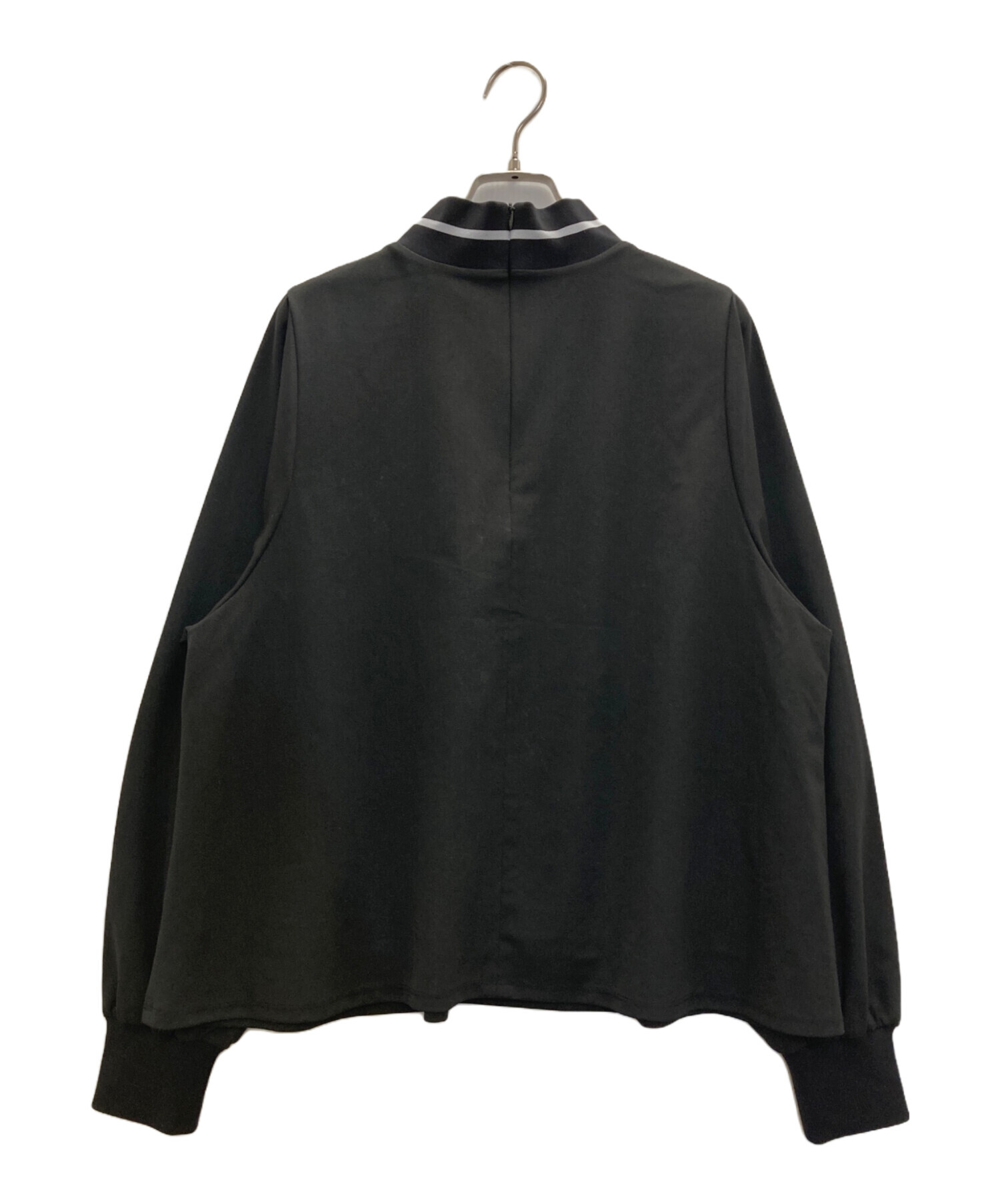 FRED PERRY ハイネック クロップドジャケット ブラック 中古・古着通販】FRED PERRY (フレッドペリー) ハイネックL/S