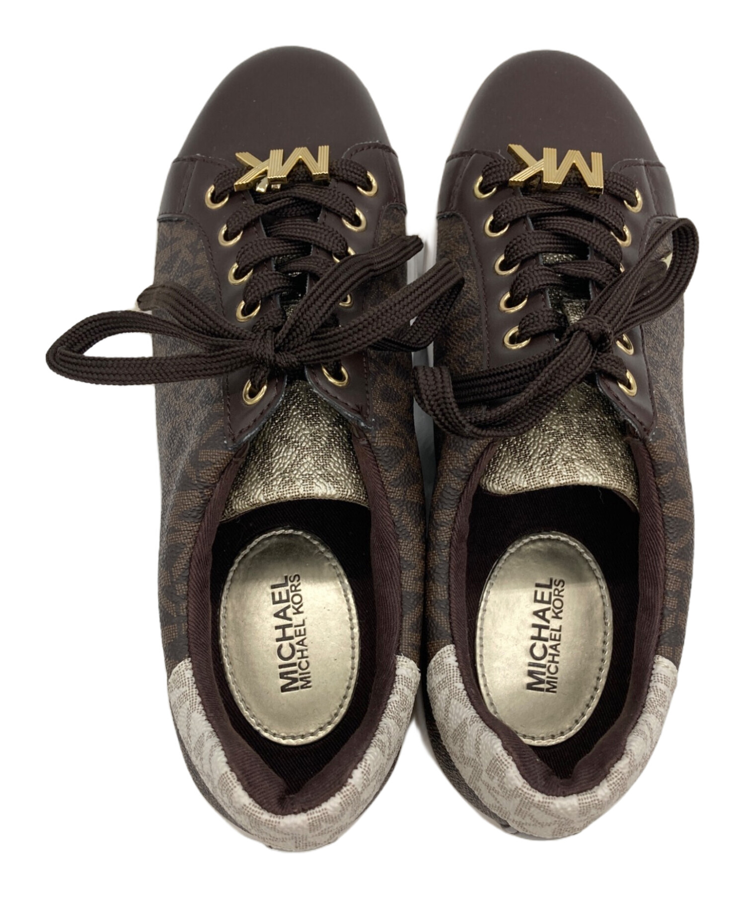 MICHAEL KORS スニーカー ブラック/ブラウン 中古・古着通販】MICHAEL KORS (マイケル・コース) ローカット