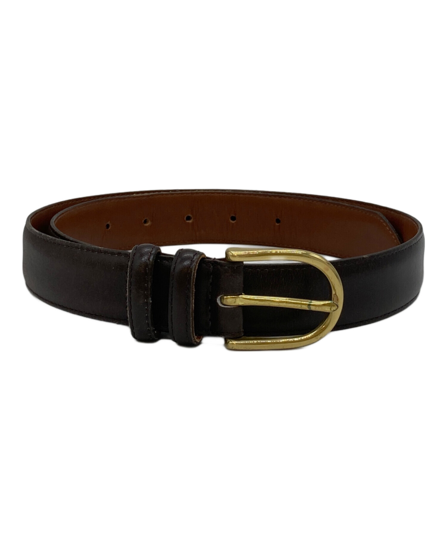 中古・古着通販】COACH (コーチ) レザーベルト ブラウン｜ブランド