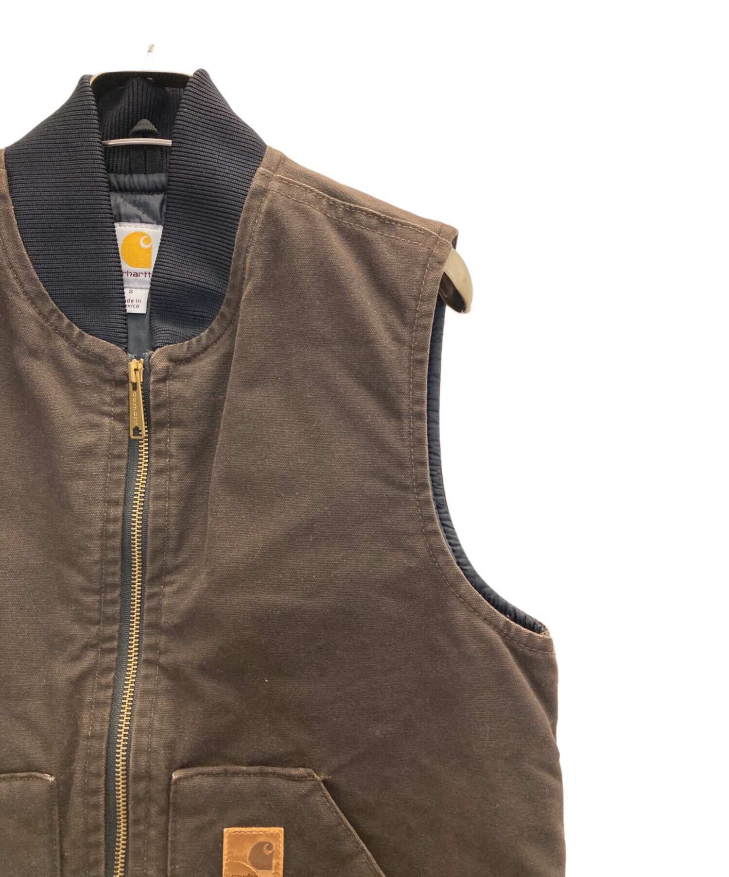 中古・古着通販】CarHartt (カーハート) ダックベスト ブラウン サイズ