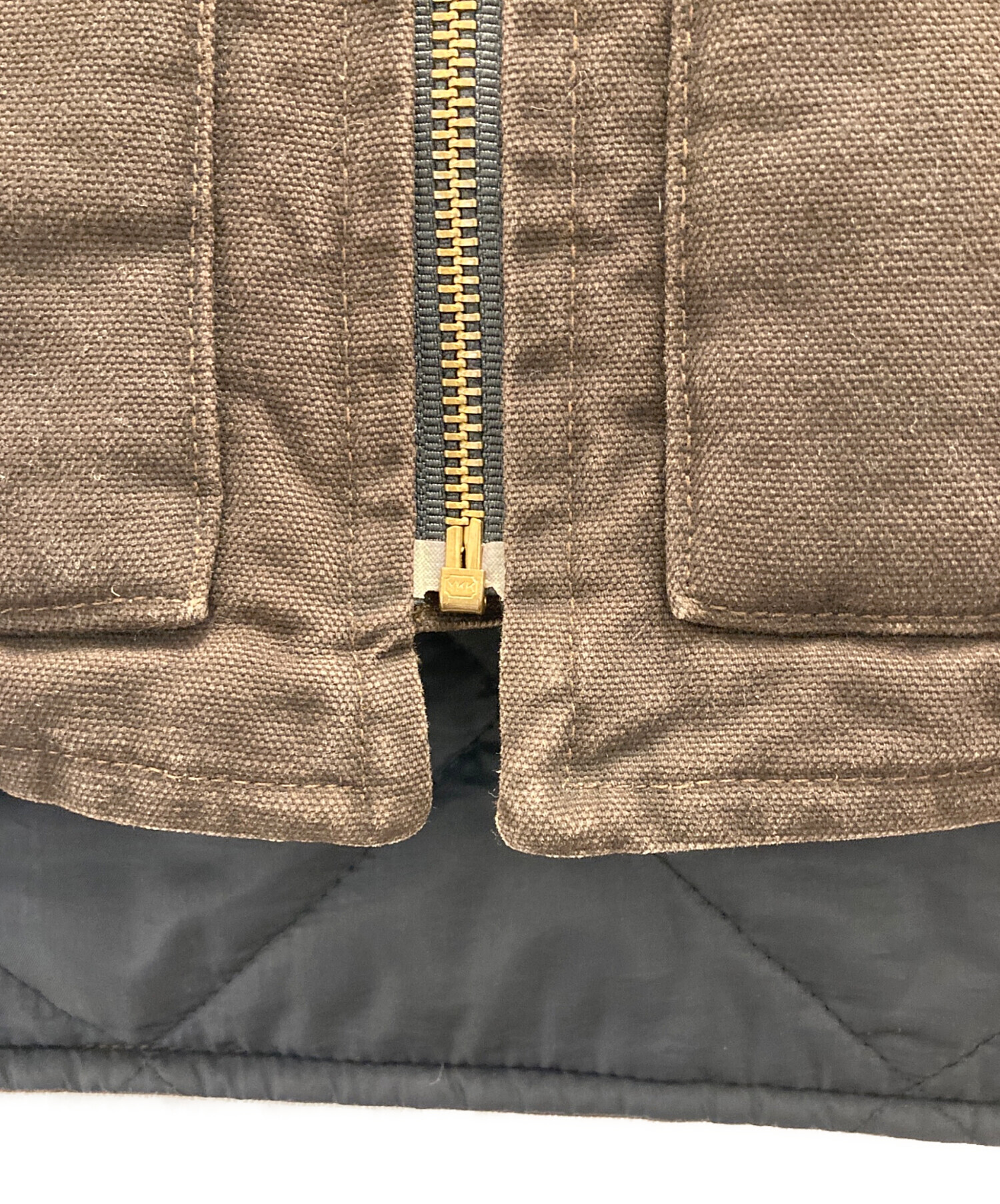 中古・古着通販】CarHartt (カーハート) ダックベスト ブラウン サイズ