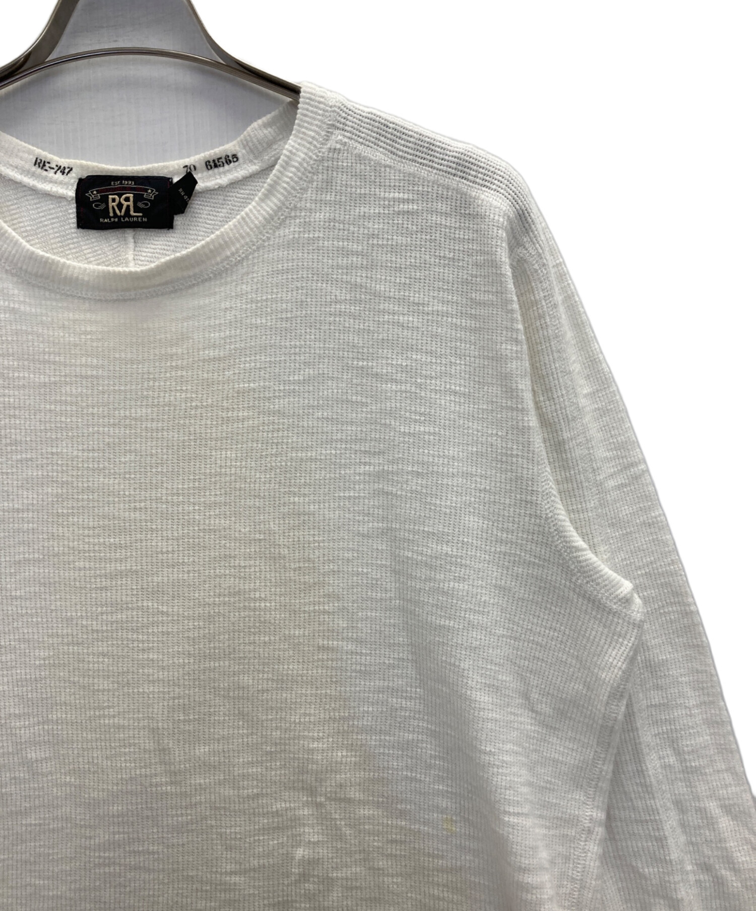 中古・古着通販】RRL (ダブルアールエル) サーマルカットソー ホワイト