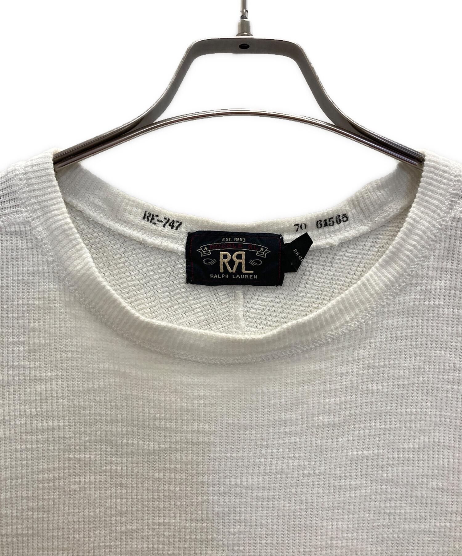 中古・古着通販】RRL (ダブルアールエル) サーマルカットソー ホワイト