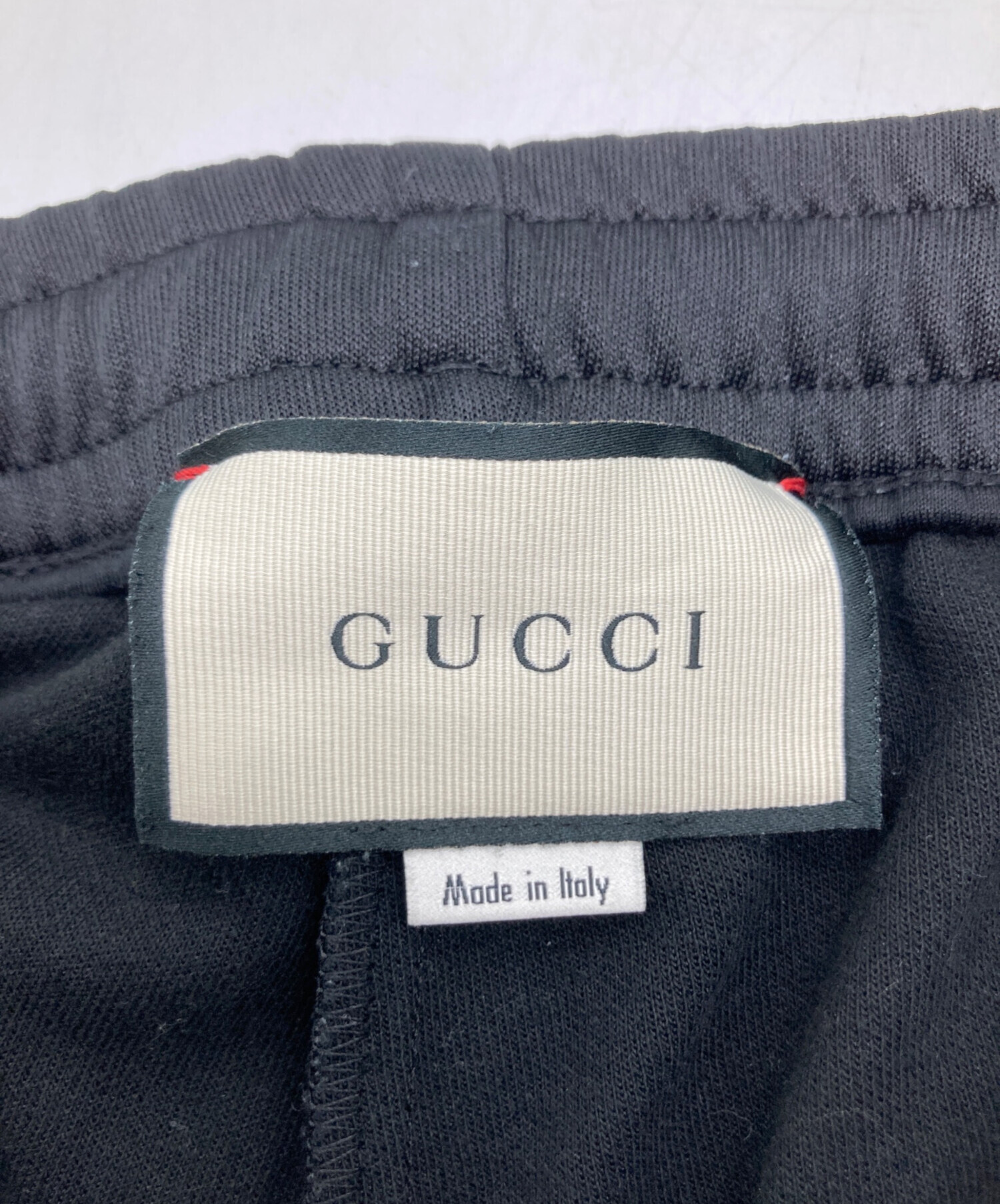 中古・古着通販】GUCCI (グッチ) テクニカルジャージパンツ ブラック