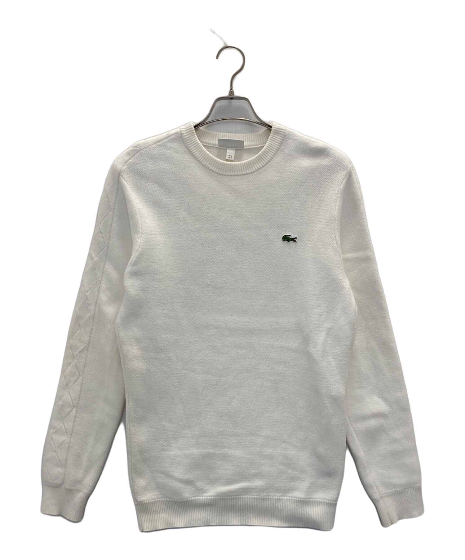 中古・古着通販】LACOSTE (ラコステ) コットンニット ホワイト サイズ 