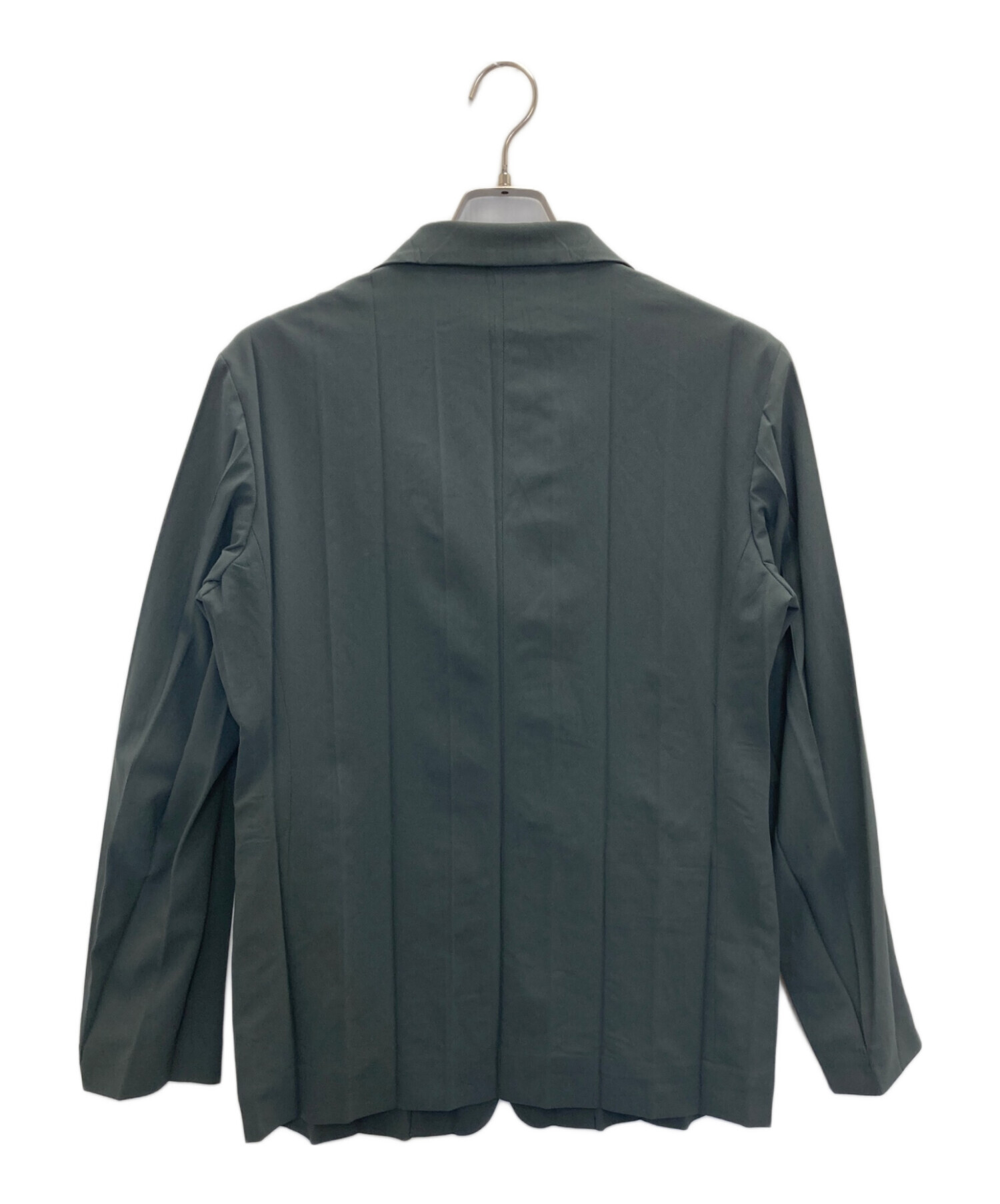 イッセイミヤケ　FETE プリーツ ジャケット　オフホワイト　3 中古・古着通販】ISSEY MIYAKE FETE (イッセイミヤケフェット) 襟