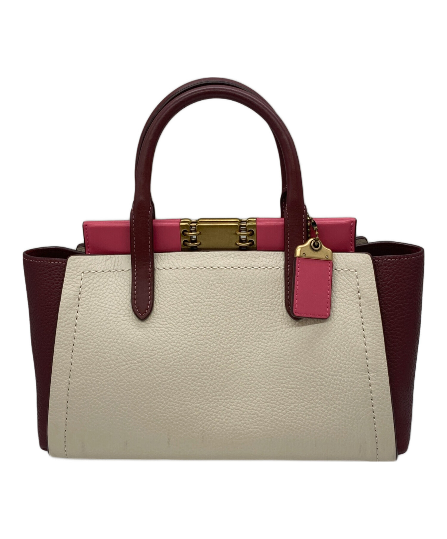 中古・古着通販】COACH (コーチ) 2Wayハンドバッグ ピンク｜ブランド