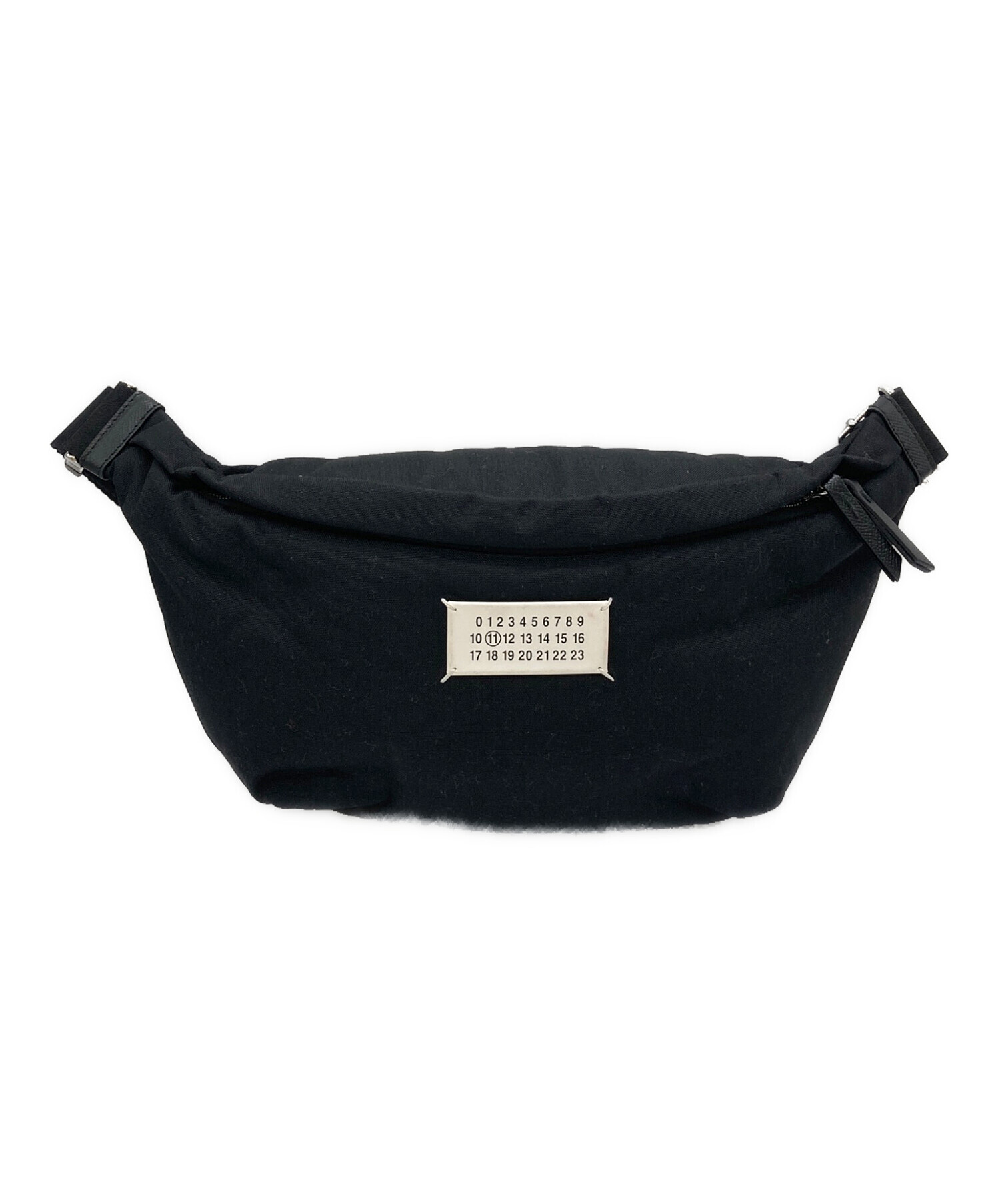 中古Maison Margiela グラムスラム スポーツベルトバッグ ブラック 中古・古着通販】Maison Margiela (メゾンマルジェラ) グラムスラム