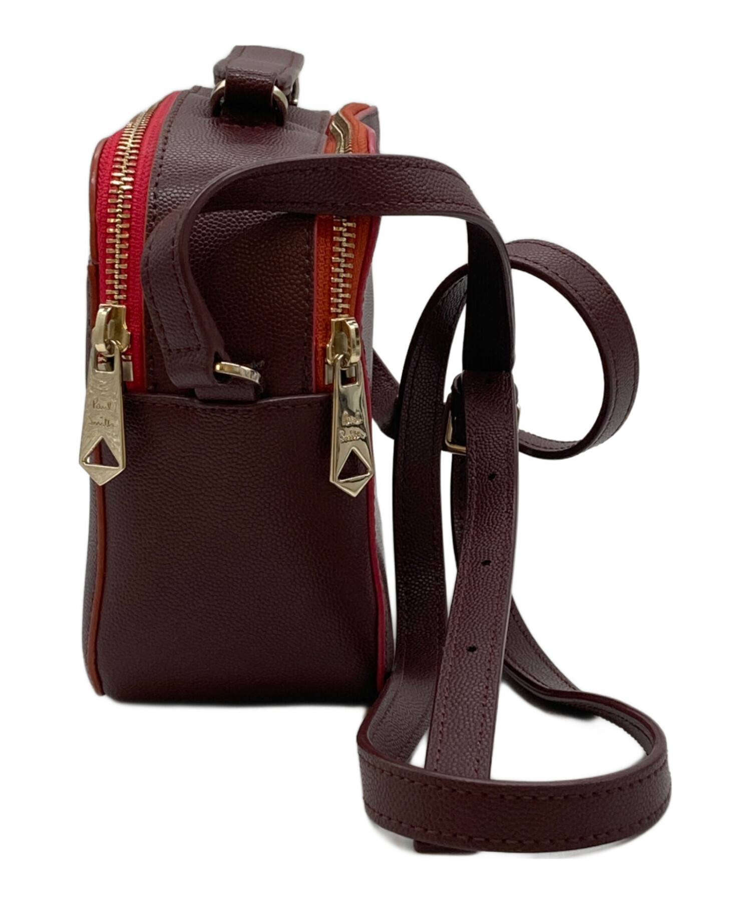 新品】Paul Smith ポールスミス クロコ ボルドー 2WAYバッグ 【公式通販】