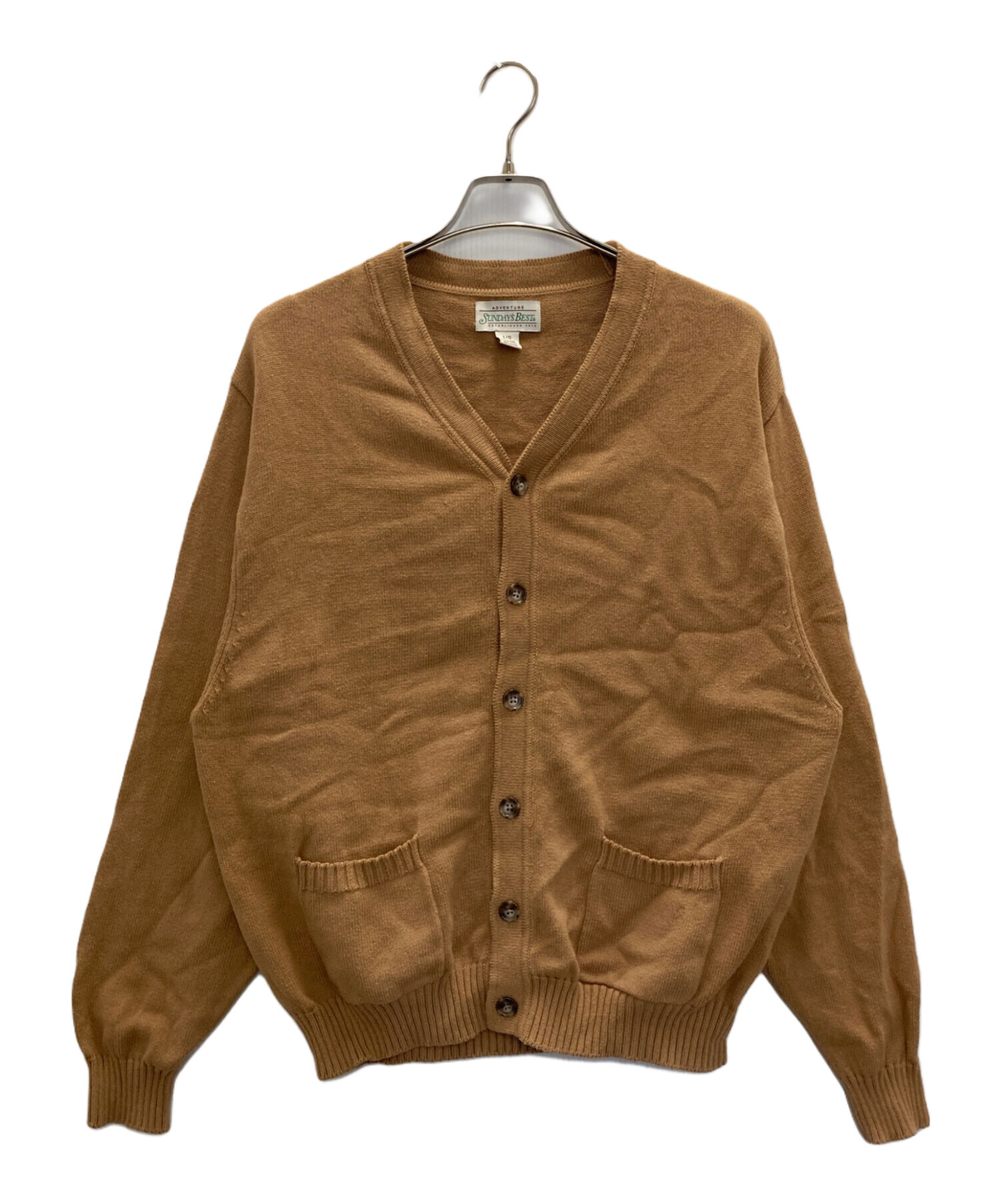 BEIGE, ベイジ カーディガン XS ベージュ 【古着】【中古】【送料無料】 BEIGE,（ベイジ）カーディガン ベージュ サイズ:4(M位) レディース