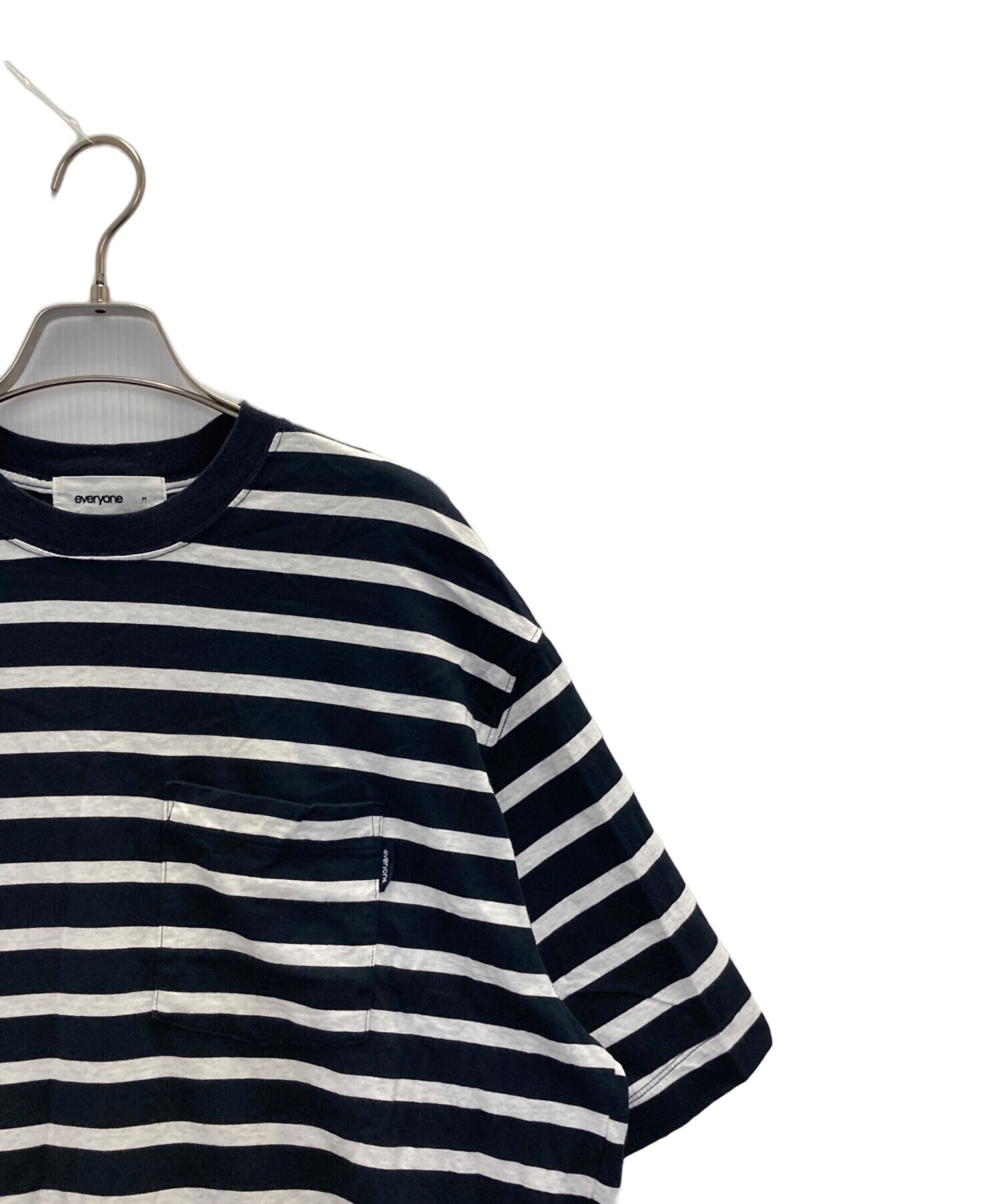 中古・古着通販】everyone (エブリワン) border short sleeve tee