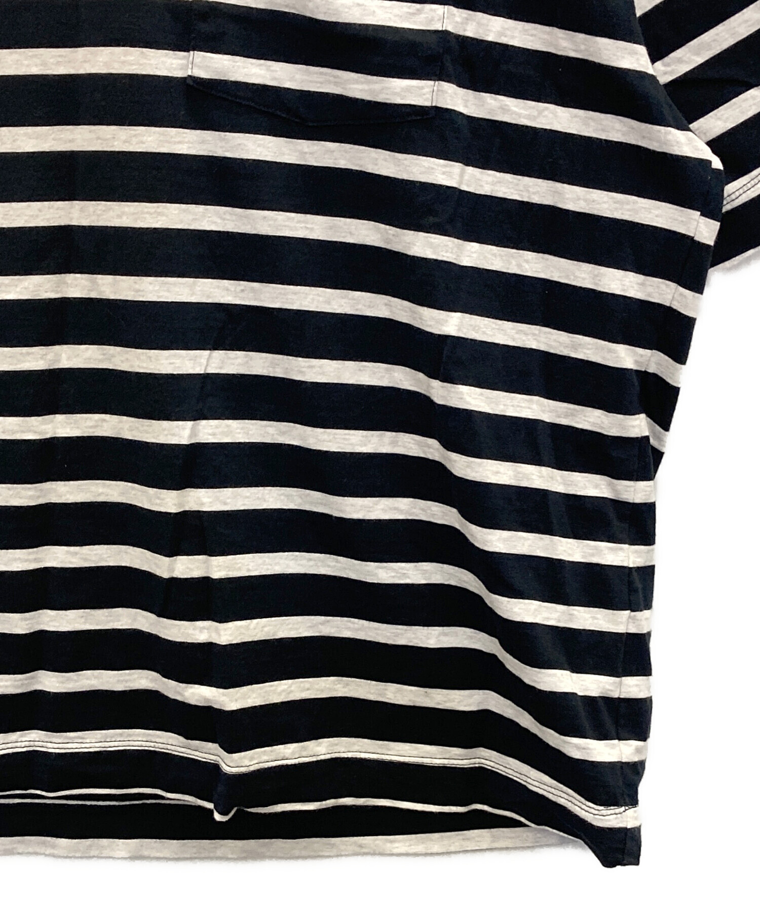 中古・古着通販】everyone (エブリワン) border short sleeve tee 