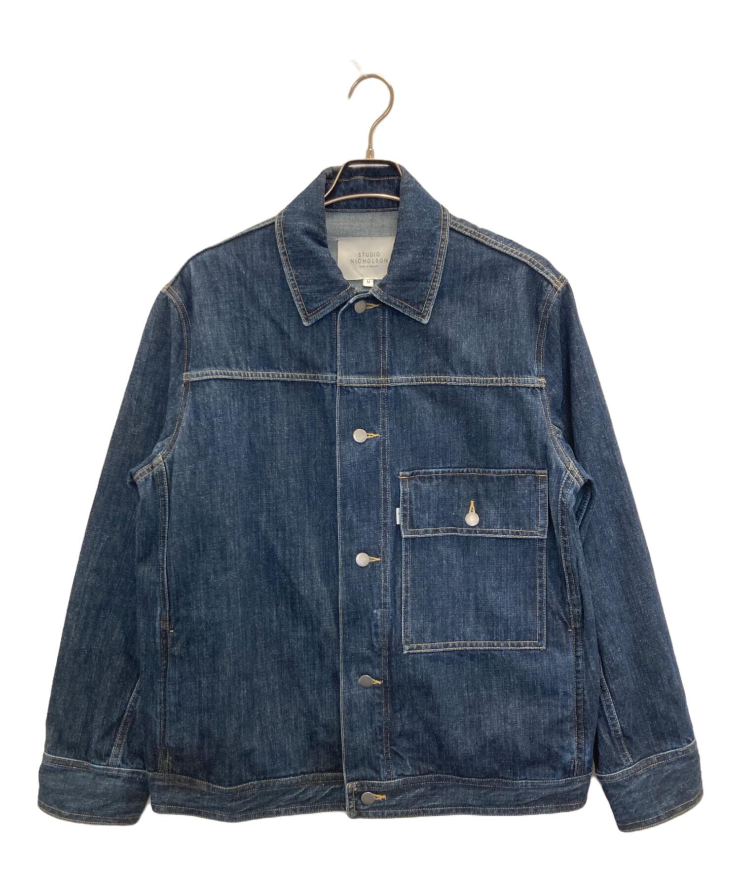 年末セール STUDIO NICHOLSON LAZAR デニムジャケット M 中古・古着通販】STUDIO NICHOLSON (スタジオ ニコルソン) LAZAR DENIM