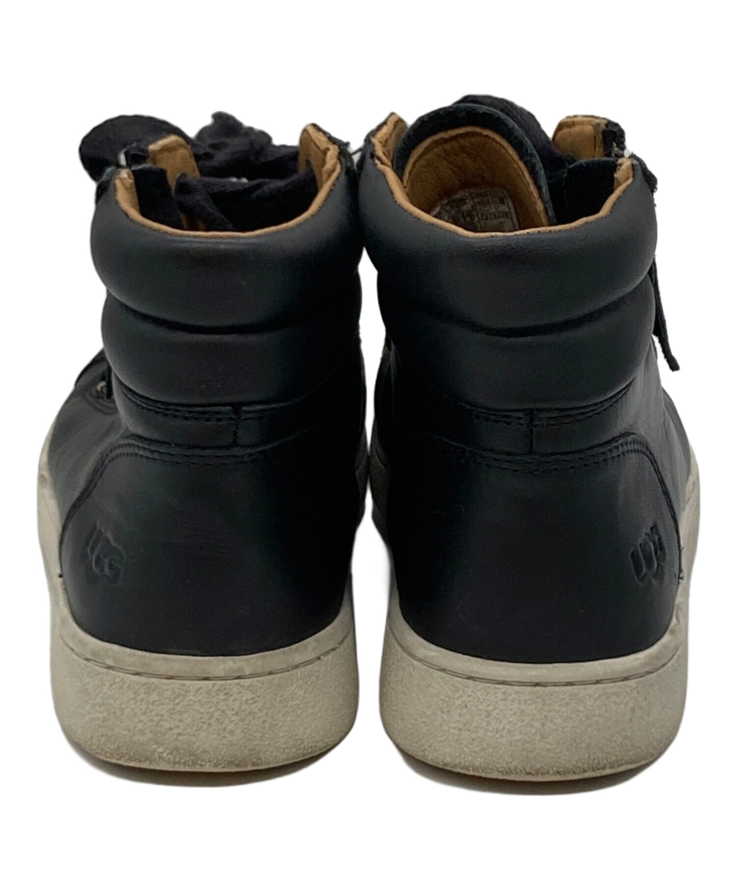 中古・古着通販】UGG (アグ) ジップハイカットスニーカー ブラック 