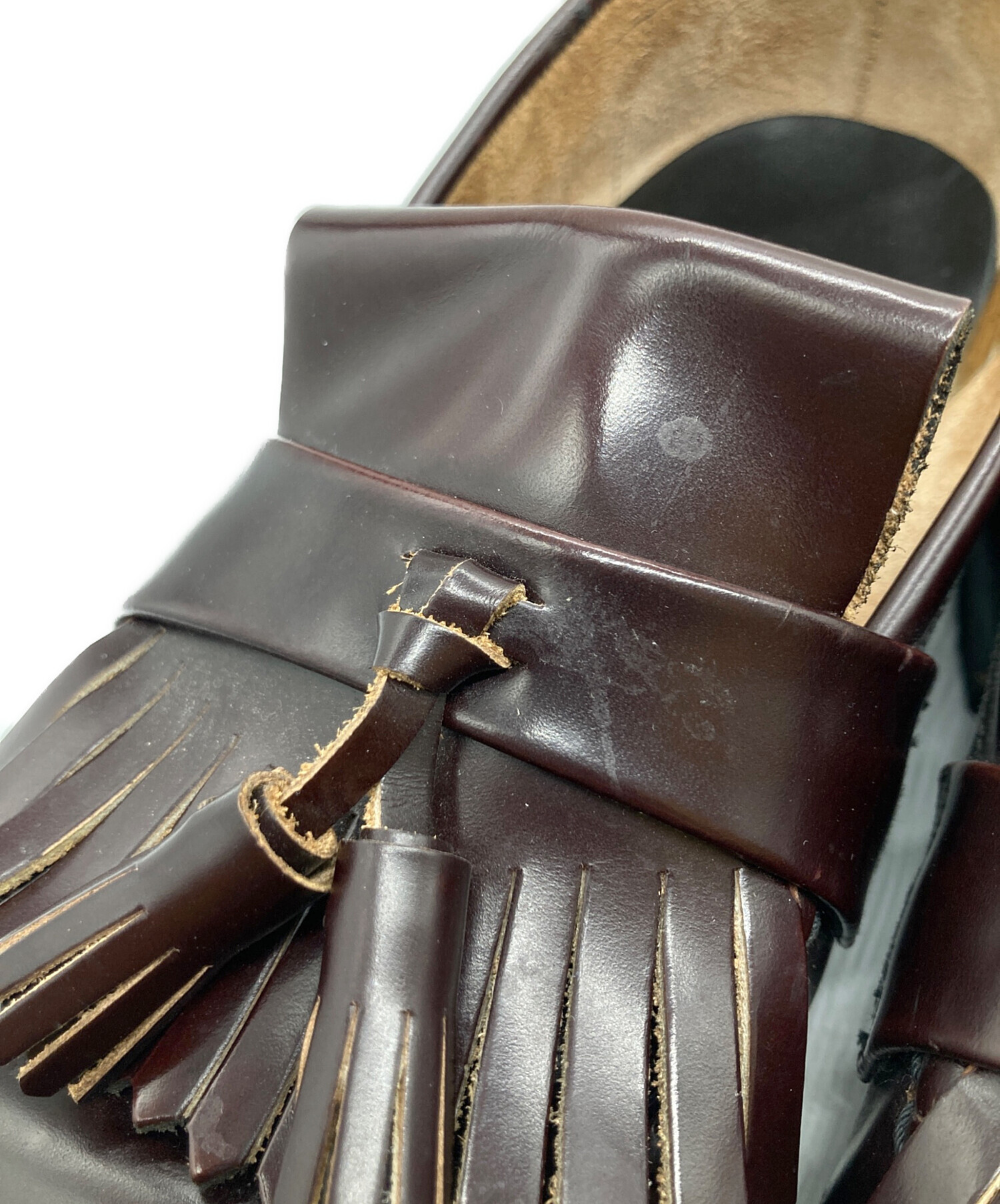 中古・古着通販】LOAKE (ローク) タッセルローファー ブラウン サイズ 
