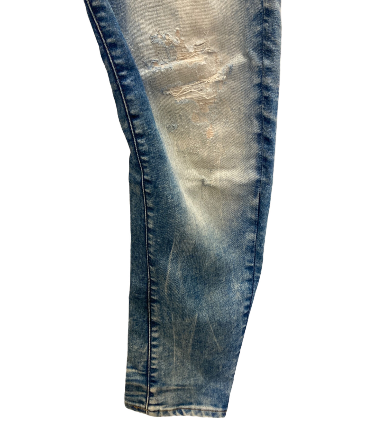 中古・古着通販】G-STAR RAW (ジースターロゥ) ダメージデニムパンツ