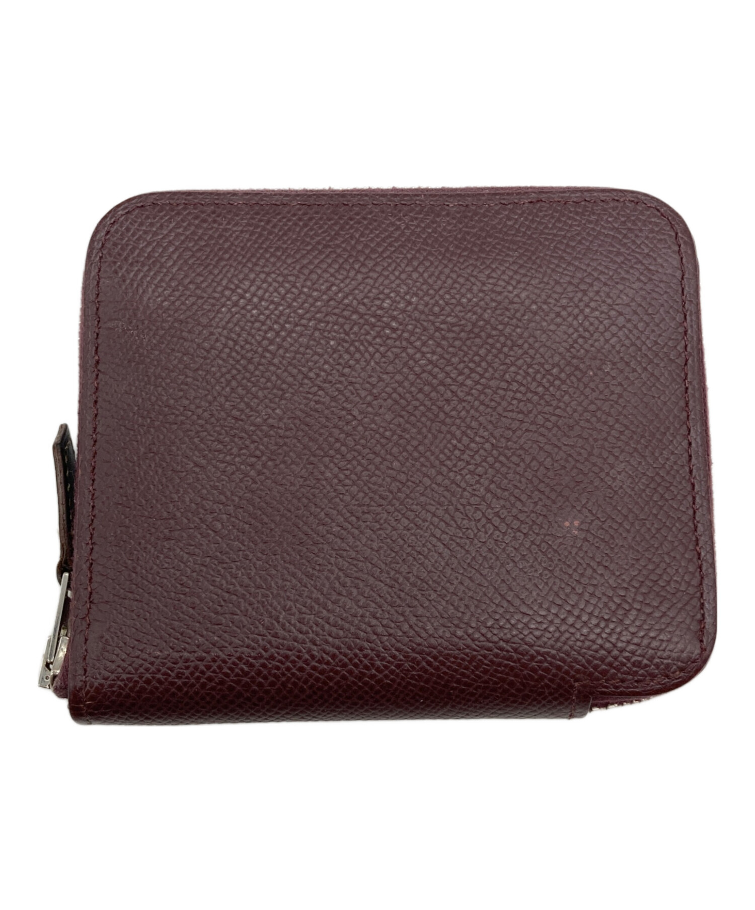 本物 エルメス HERMES アリゲーター レザー 折財布 コンパクトウォレット A刻 2017年 ボルドー 財布 ウォレット 中古 HERMES（エルメス） 二つ折り財布 ベアンコンパクト アリゲーター