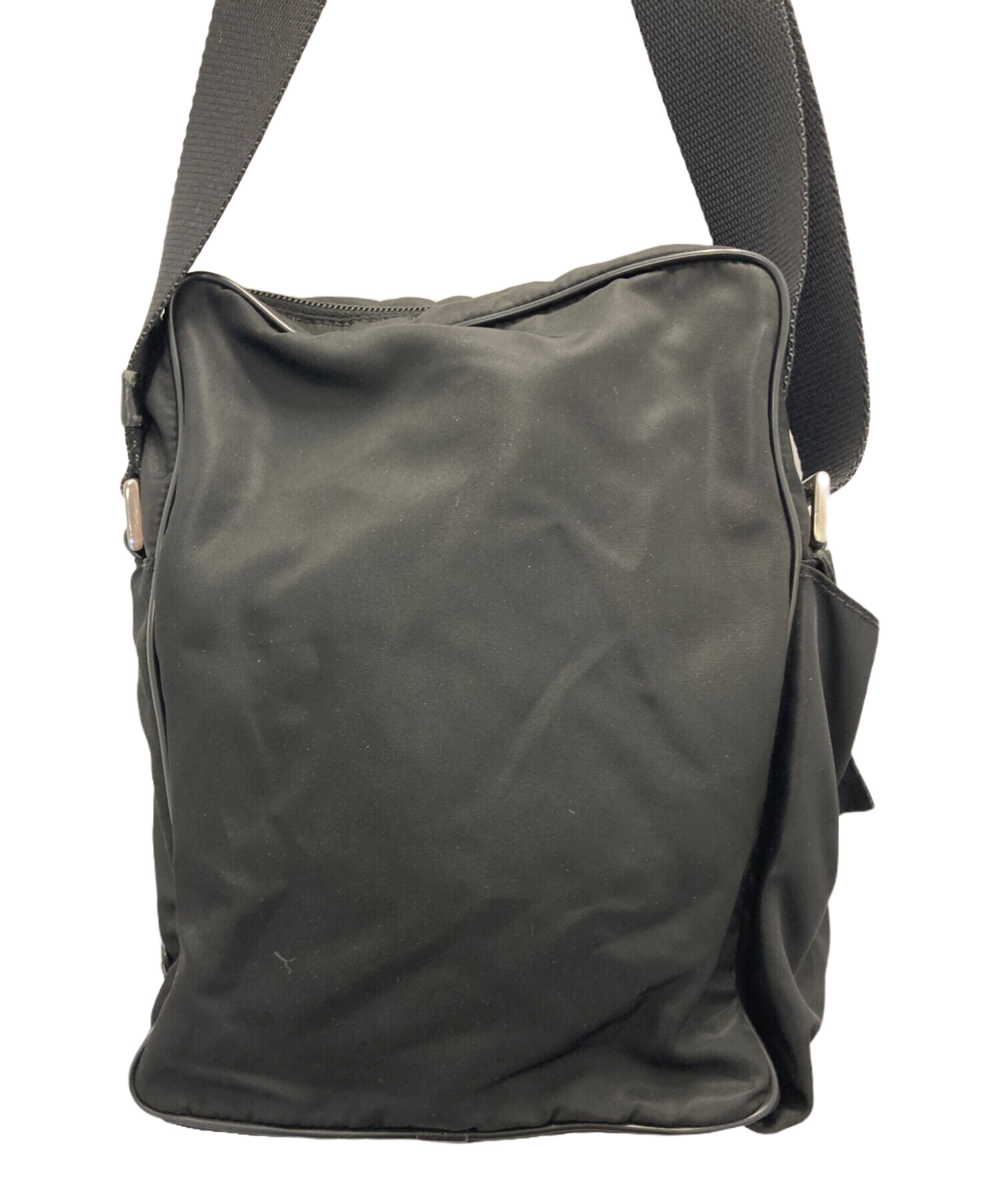 中古・古着通販】PRADA (プラダ) 三角ロゴプレートショルダーバッグ