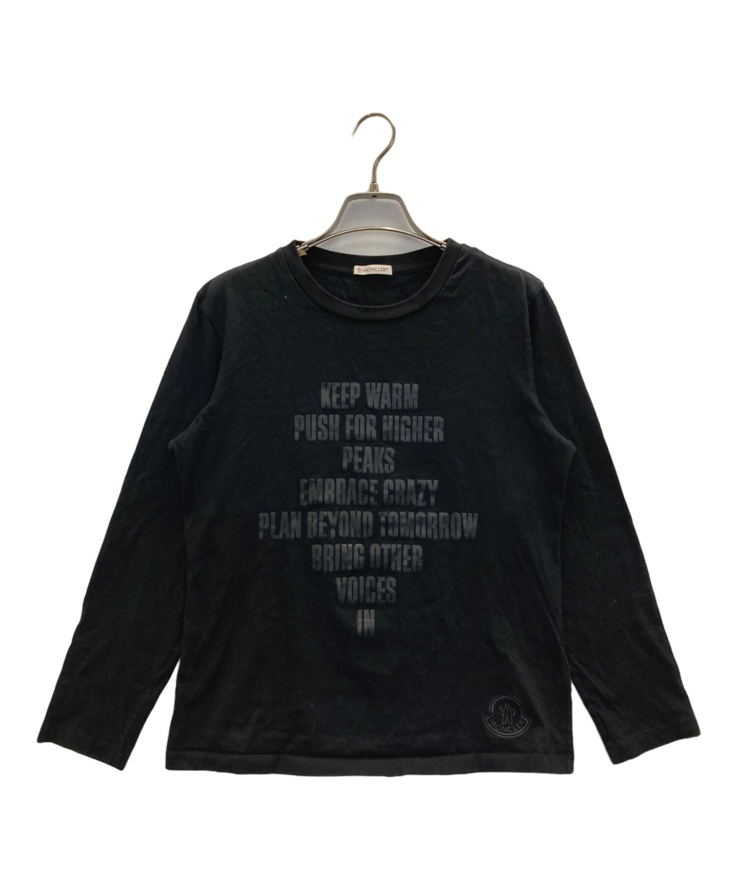 中古・古着通販】MONCLER (モンクレール) T-SHIRT GIROCOLO ブラック 