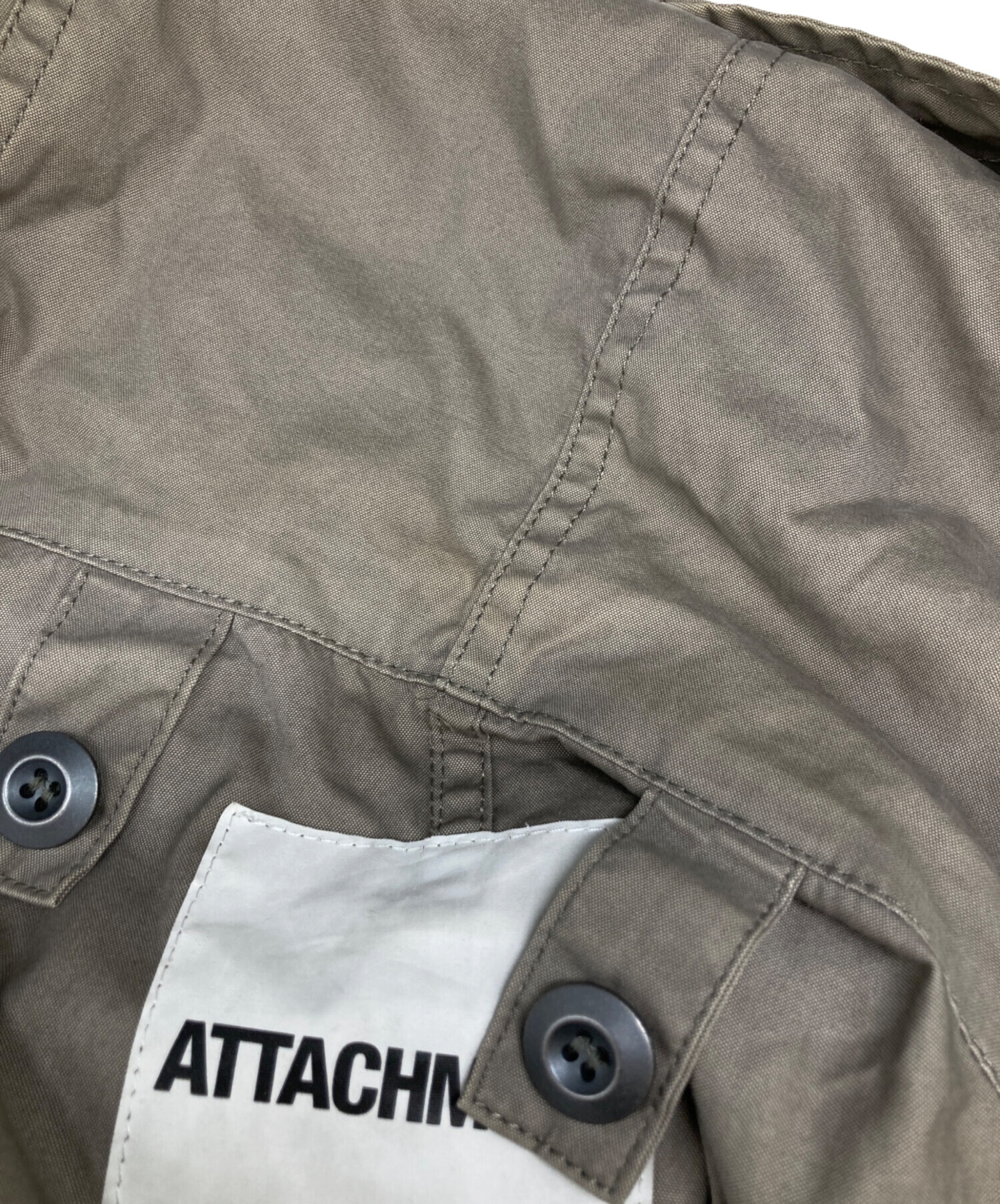 中古・古着通販】ATTACHMENT (アタッチメント) モッズコート ブラウン