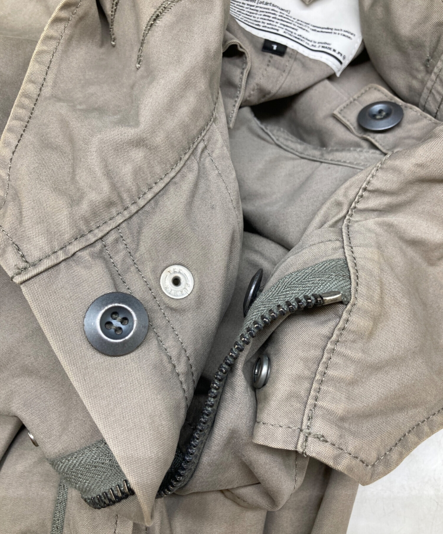 中古・古着通販】ATTACHMENT (アタッチメント) モッズコート ブラウン