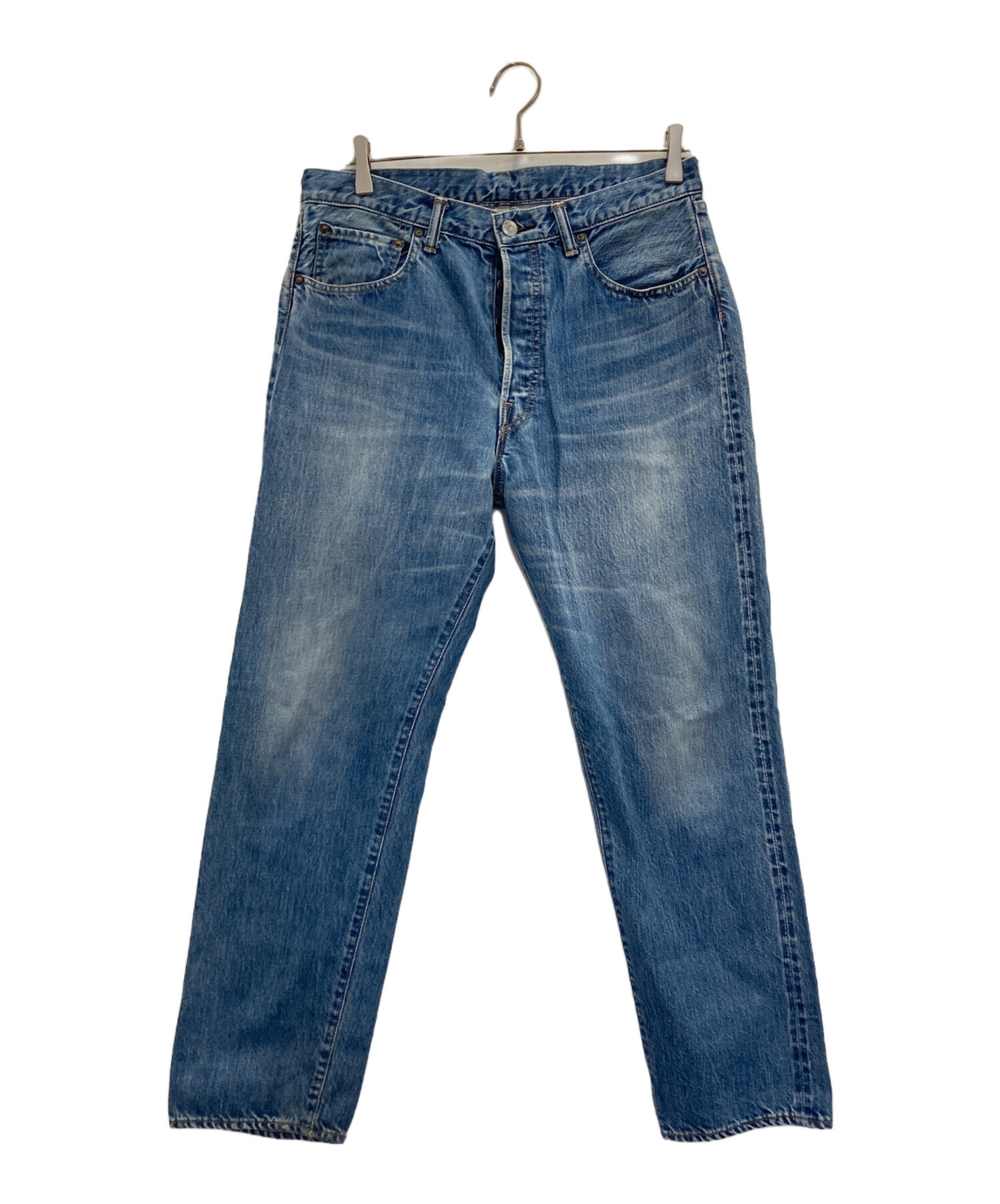 中古・古着通販】A.PRESSE (アプレッセ) Washed Denim Pants ブルー 