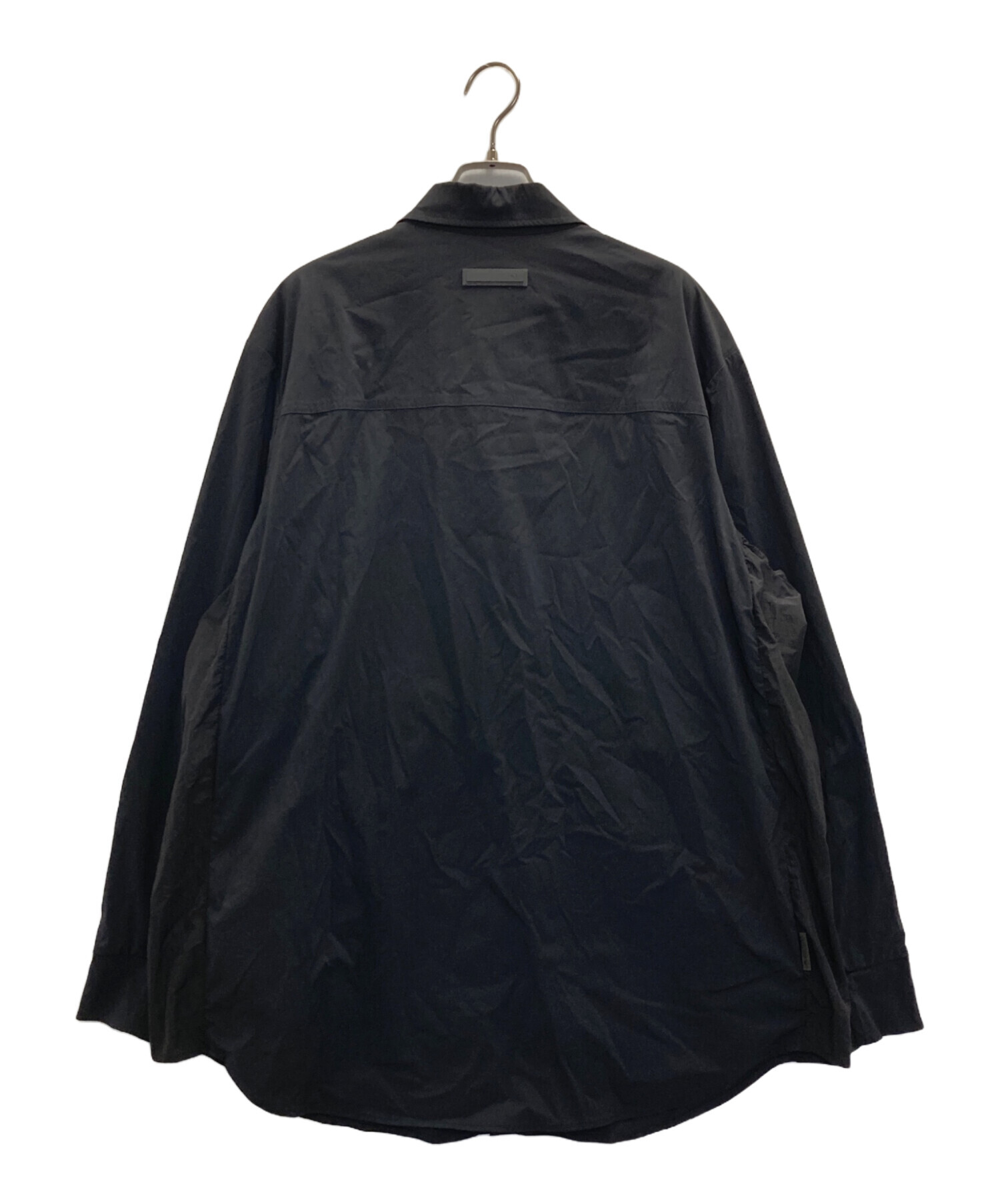 中古・古着通販】adidas (アディダス) ナイロンシャツ ブラック サイズ 