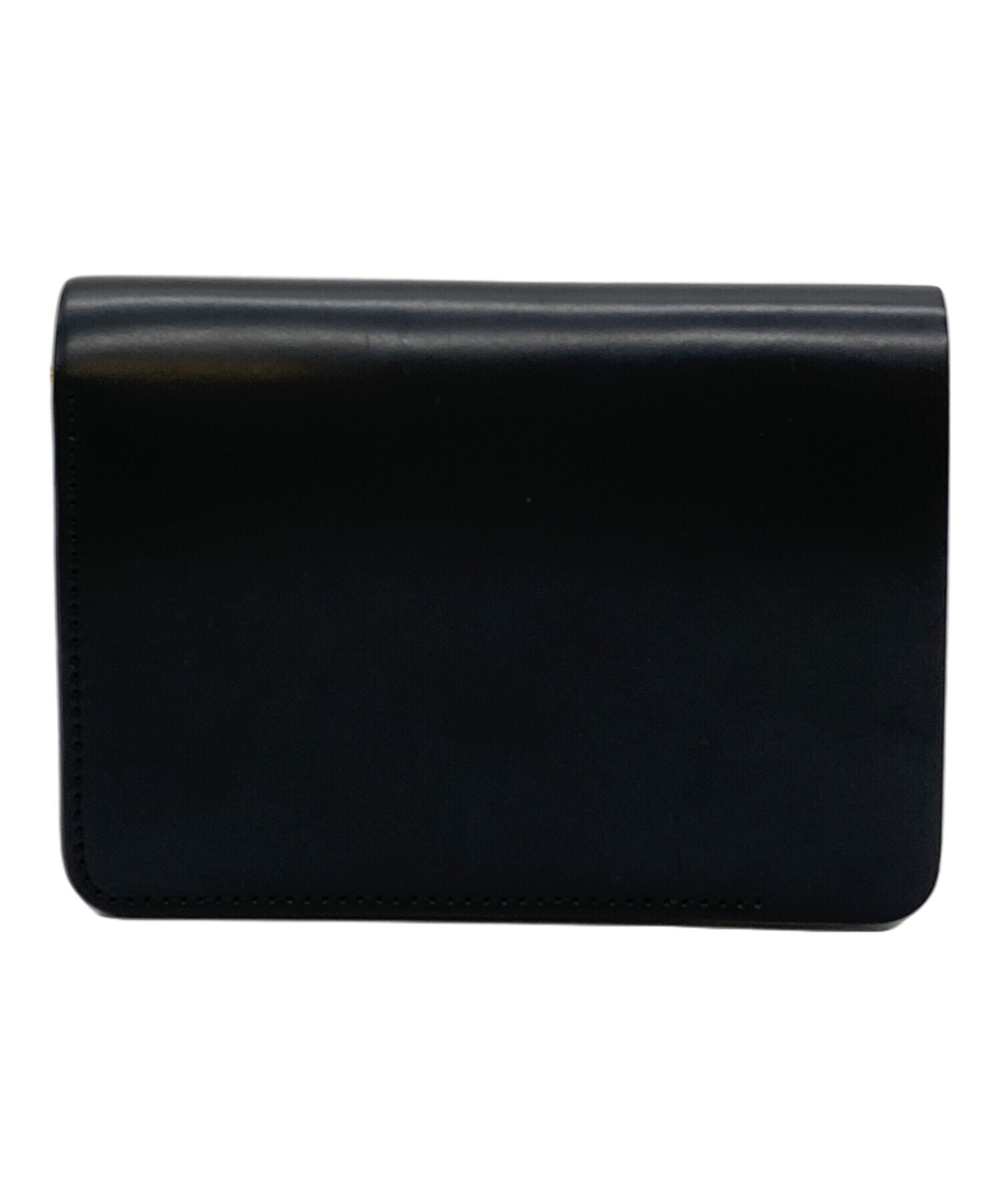 【姫路東店】 中古  forme フォルメ 二つ折り財布 Short wallet Cordovan×DOUBLE flp-26 ブラック 【124】 forme Short wallet Cordovan×DOUBLE フォルメ ショートウォレット