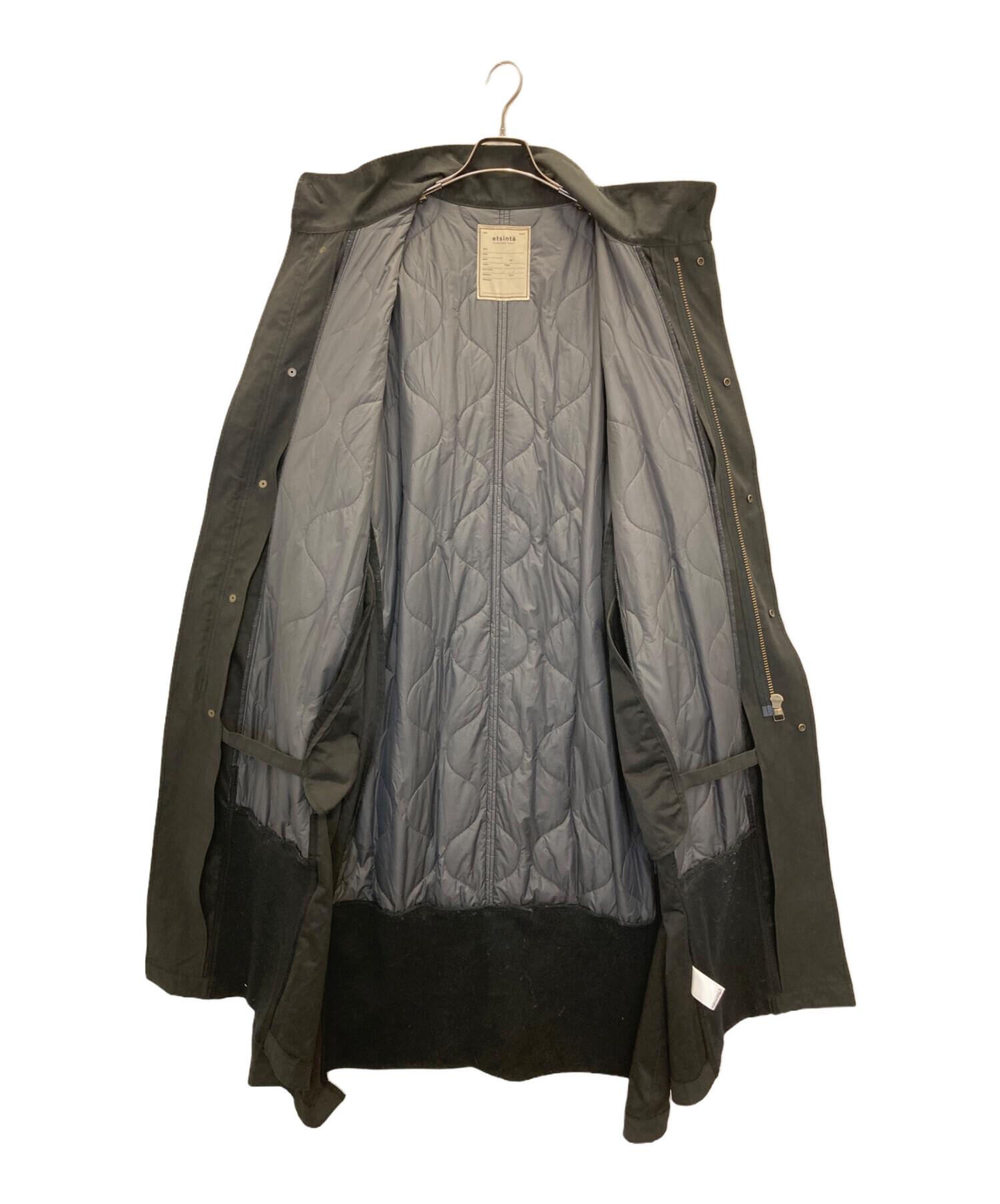 中古・古着通販】etsinta (エシンタ) 切替マキシミリタリーコート