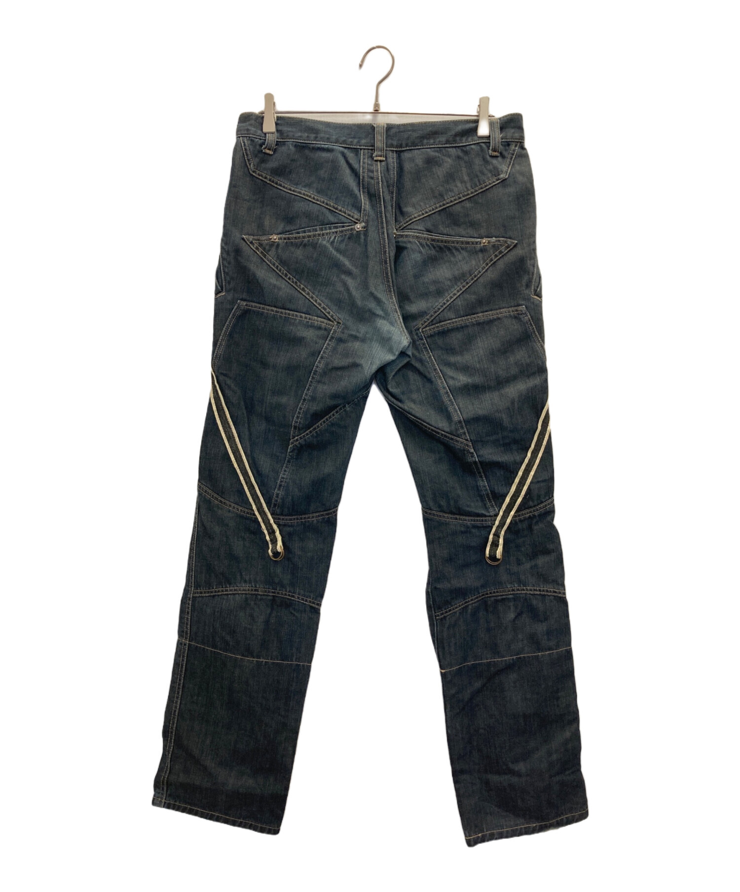 中古・古着通販】PPFM (ピーピーエフエム) ギミックデニムパンツ