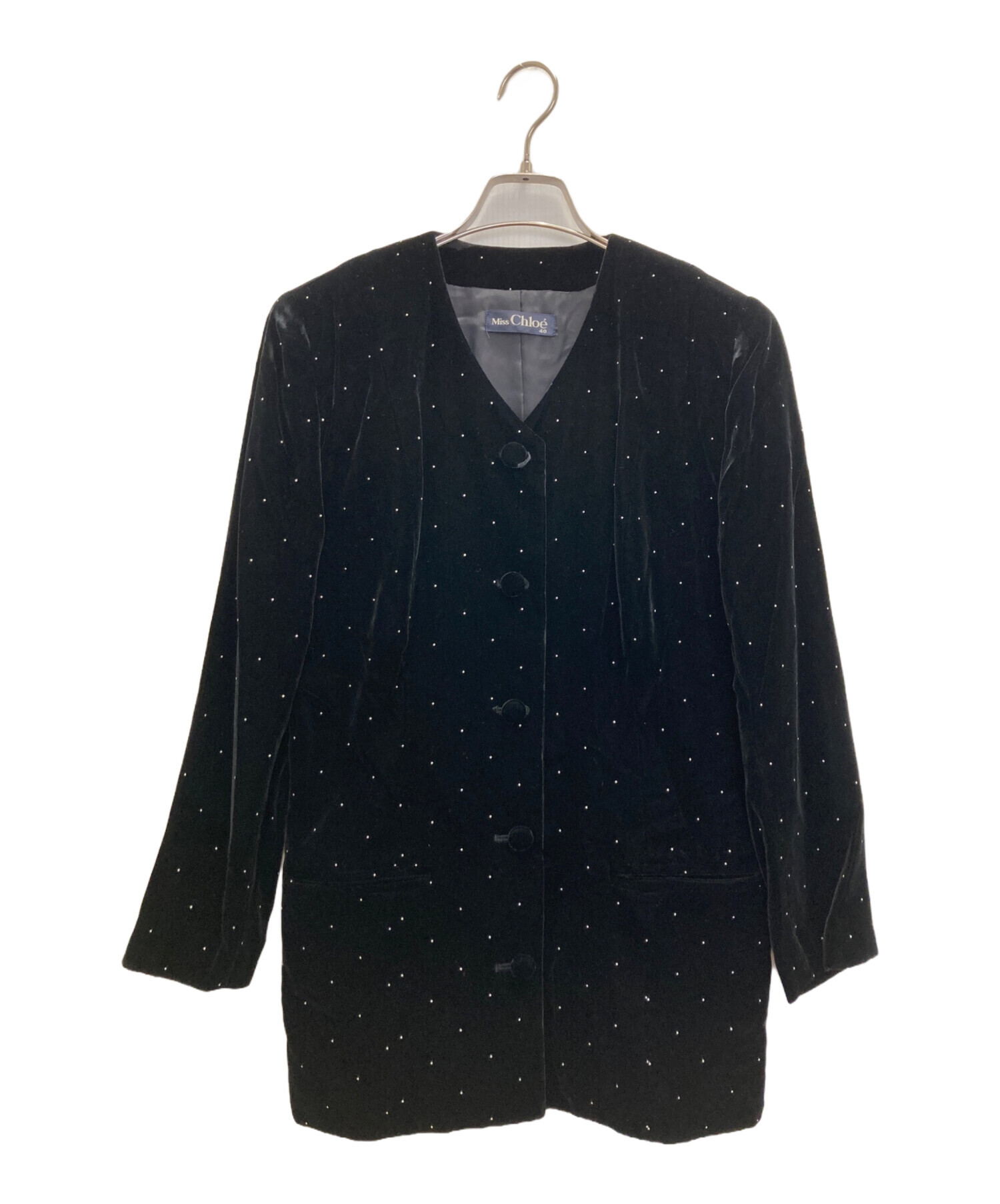 中古・古着通販】miss chloe (ミスクロエ) ベロアセットアップ
