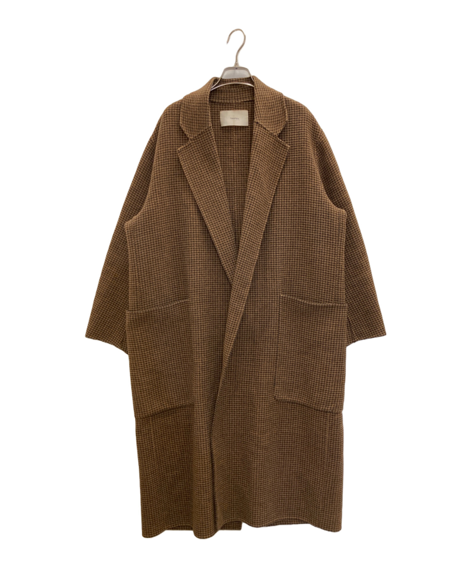 TODAYFUL トゥデイフル オーバーチェックコート 38 ブラウン ロング TODAYFUL（トゥデイフル）の「オーバーチェックコート（チェスター