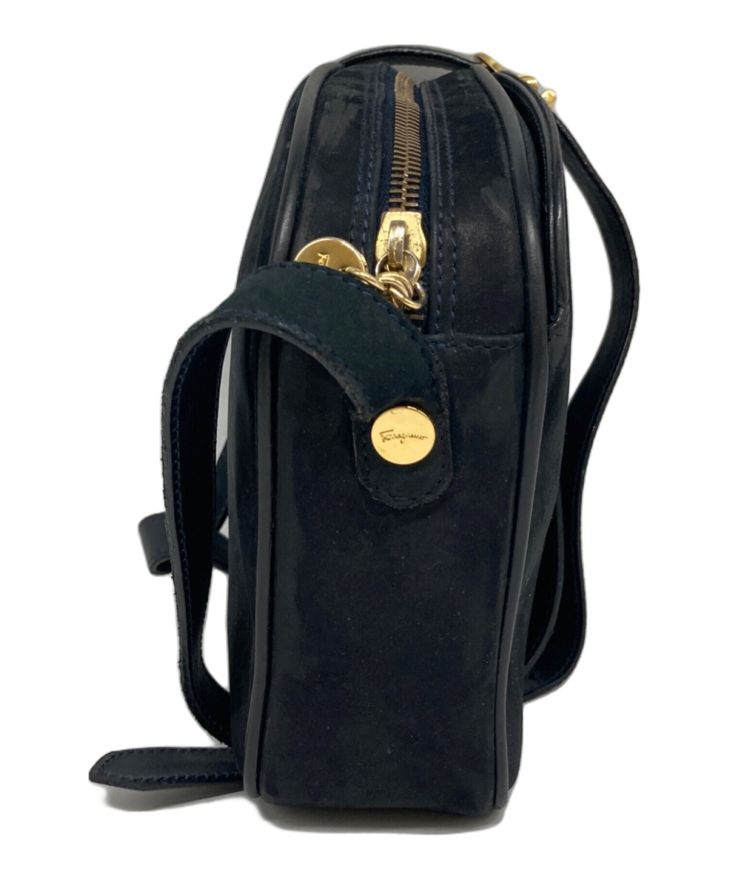 【美品】Salvatore Ferragamo スウェード　ショルダーバッグ 中古・古着通販】Salvatore Ferragamo (サルヴァトーレ フェラガモ