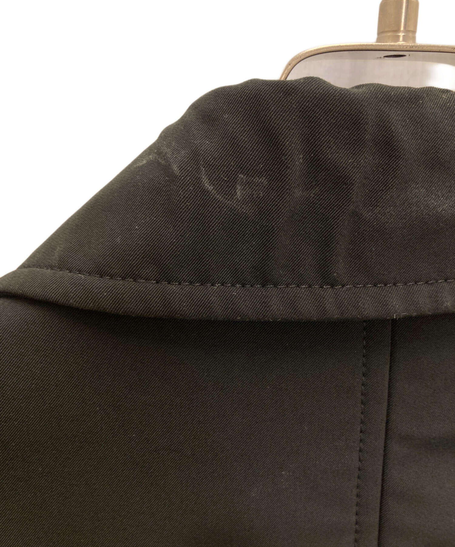 中古・古着通販】PRADA (プラダ) 比翼コート ブラック サイズ:48