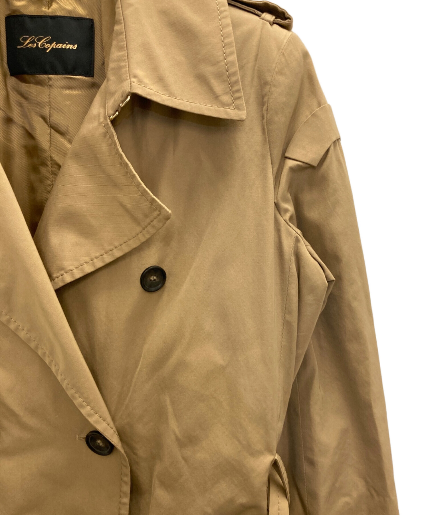 30s 40s french vintage トレンチコート ベージュ トレンチコート レディースコート ベージュ セレモニー 通勤 20代 30代