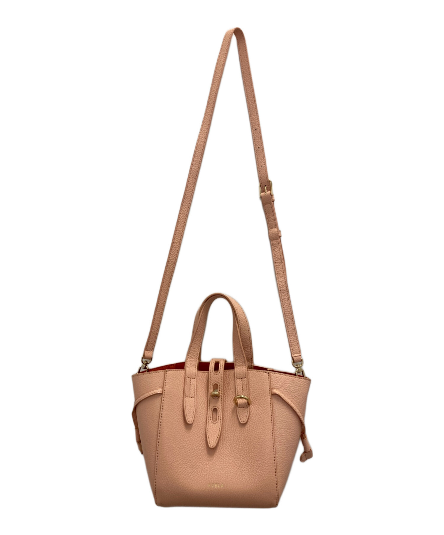 中古・古着通販】FURLA (フルラ) net MINI TOTE ピンク｜ブランド