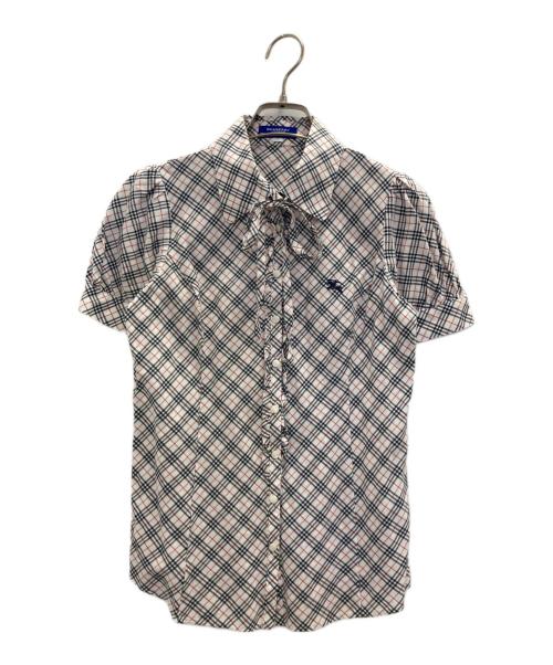 新品同様　BURBERRYBLUE LABEL　アメスリキャミ レアカラー】BURBERRY BLUE LABEL シャーリング キャミソール