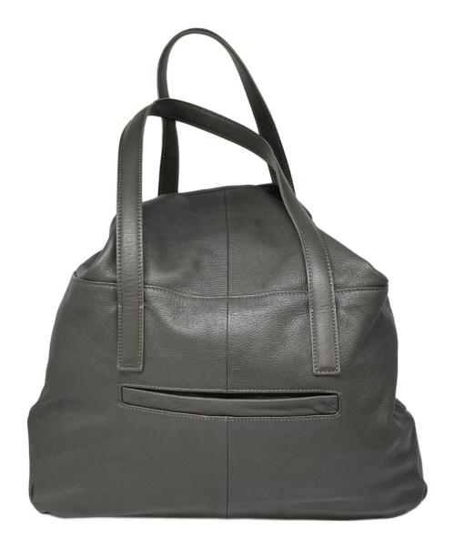 中古・古着通販】MANIUNO (マニウノ) レザートートバッグ グレー