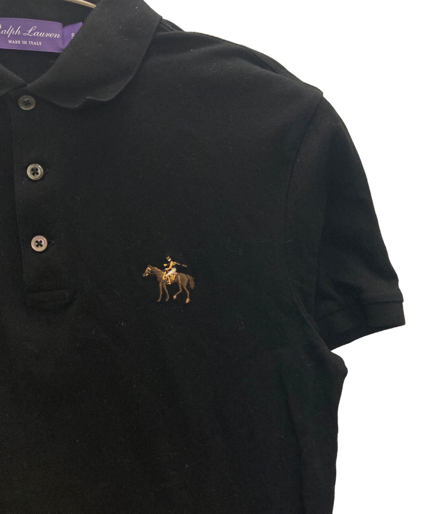中古・古着通販】RALPH LAUREN (ラルフローレン) ポロシャツ ブラック