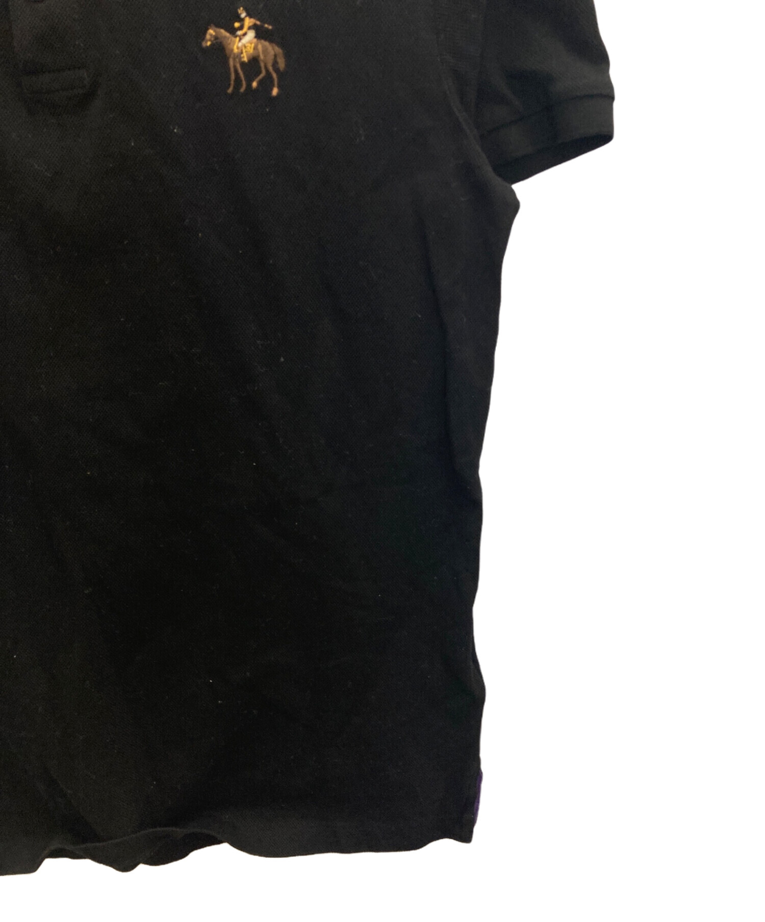 中古・古着通販】RALPH LAUREN (ラルフローレン) ポロシャツ ブラック